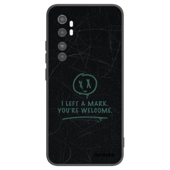 Picasee silikonowe czarne etui na Xiaomi Mi Note 10 Lite - LEFT A MARK