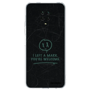 Picasee silikonowe przeźroczyste etui na Xiaomi Redmi Note 9S - LEFT A MARK