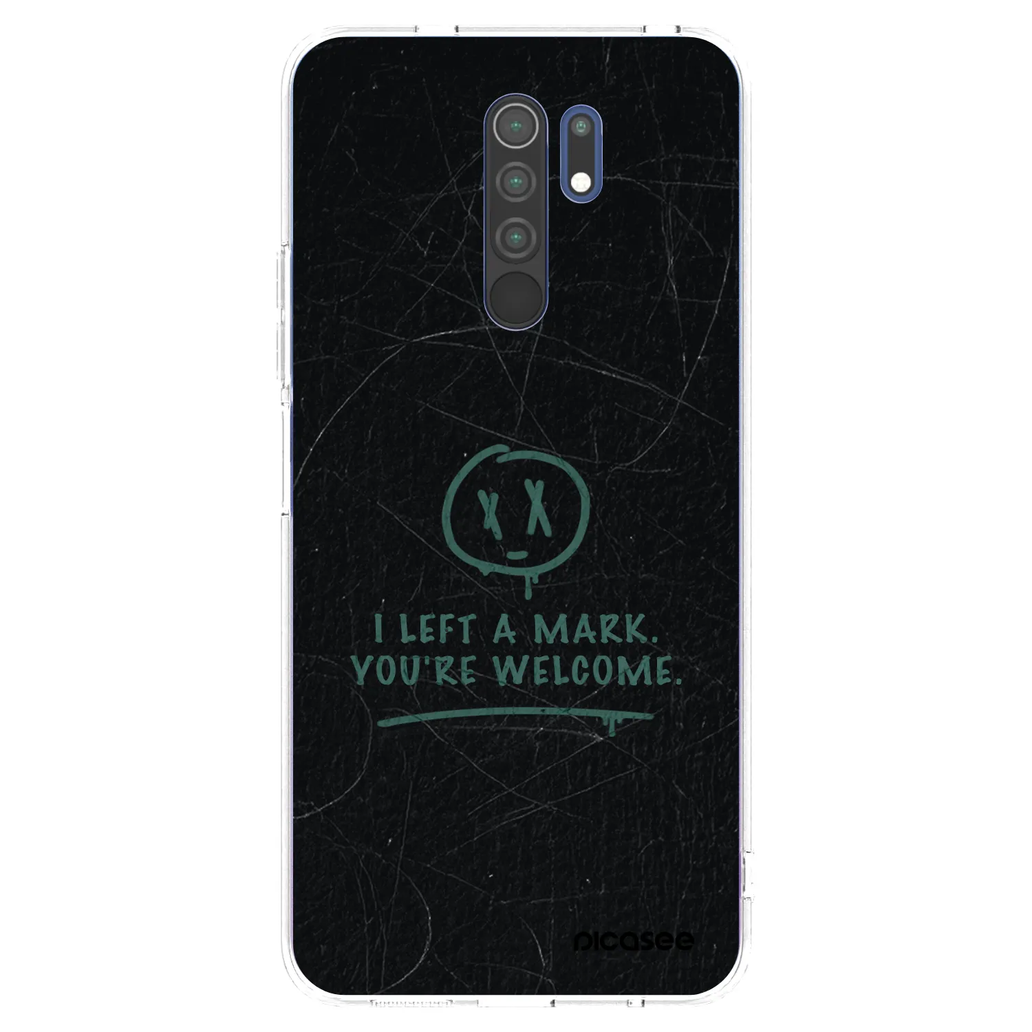 Picasee silikonowe przeźroczyste etui na Xiaomi Redmi 9 - LEFT A MARK