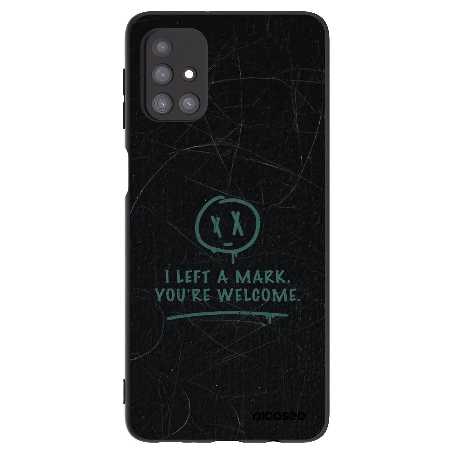 Picasee silikonowe czarne etui na Samsung Galaxy M31s - LEFT A MARK