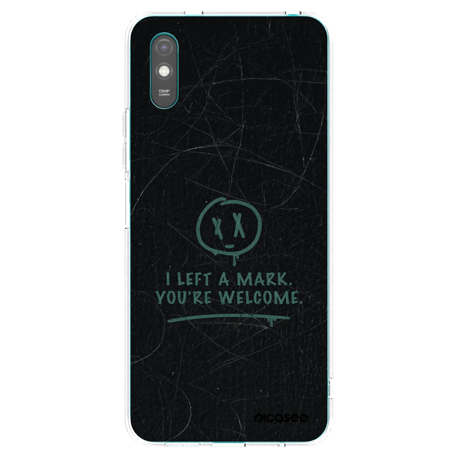 Picasee silikonowe przeźroczyste etui na Xiaomi Redmi 9A - LEFT A MARK