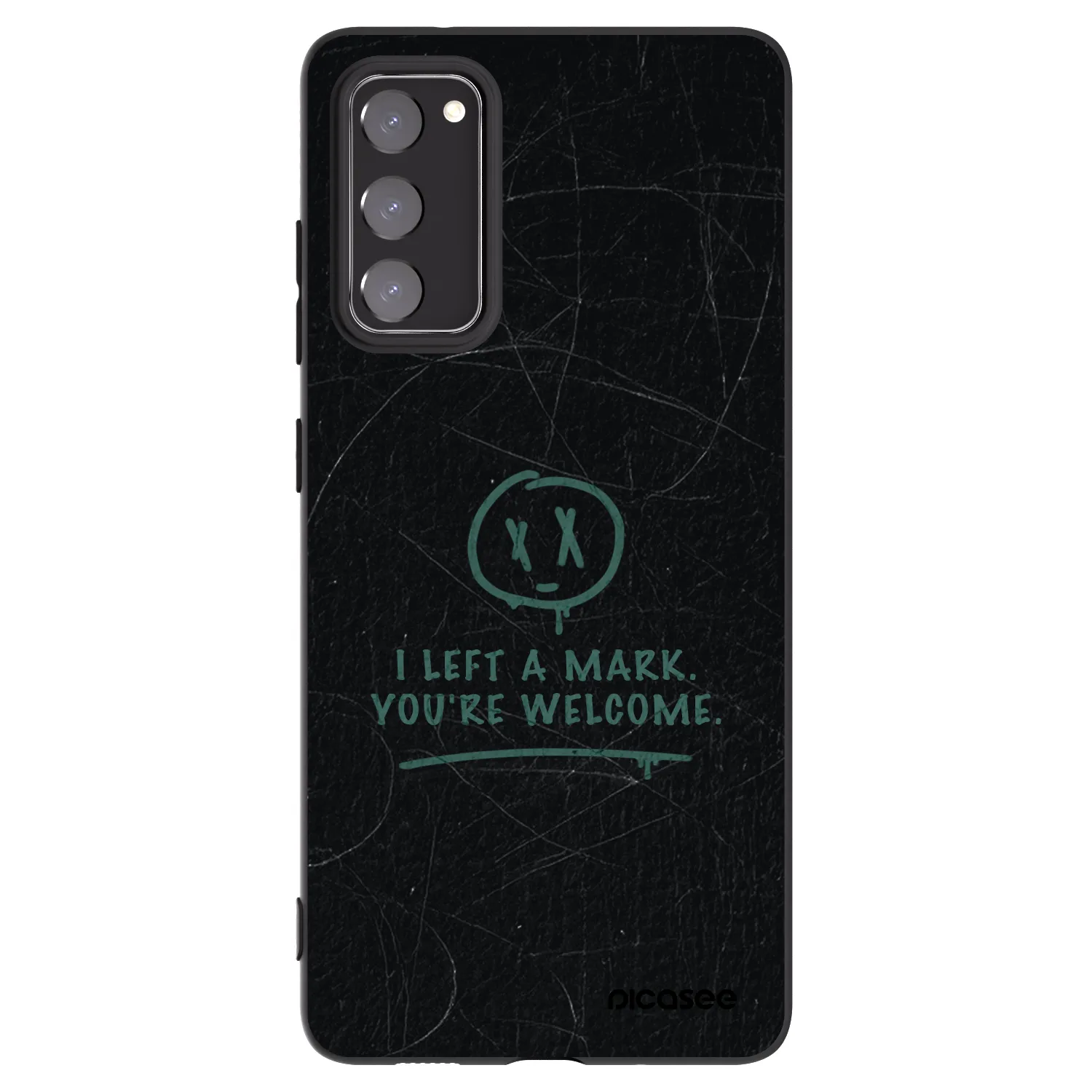 Picasee silikonowe czarne etui na Samsung Galaxy S20 FE - LEFT A MARK