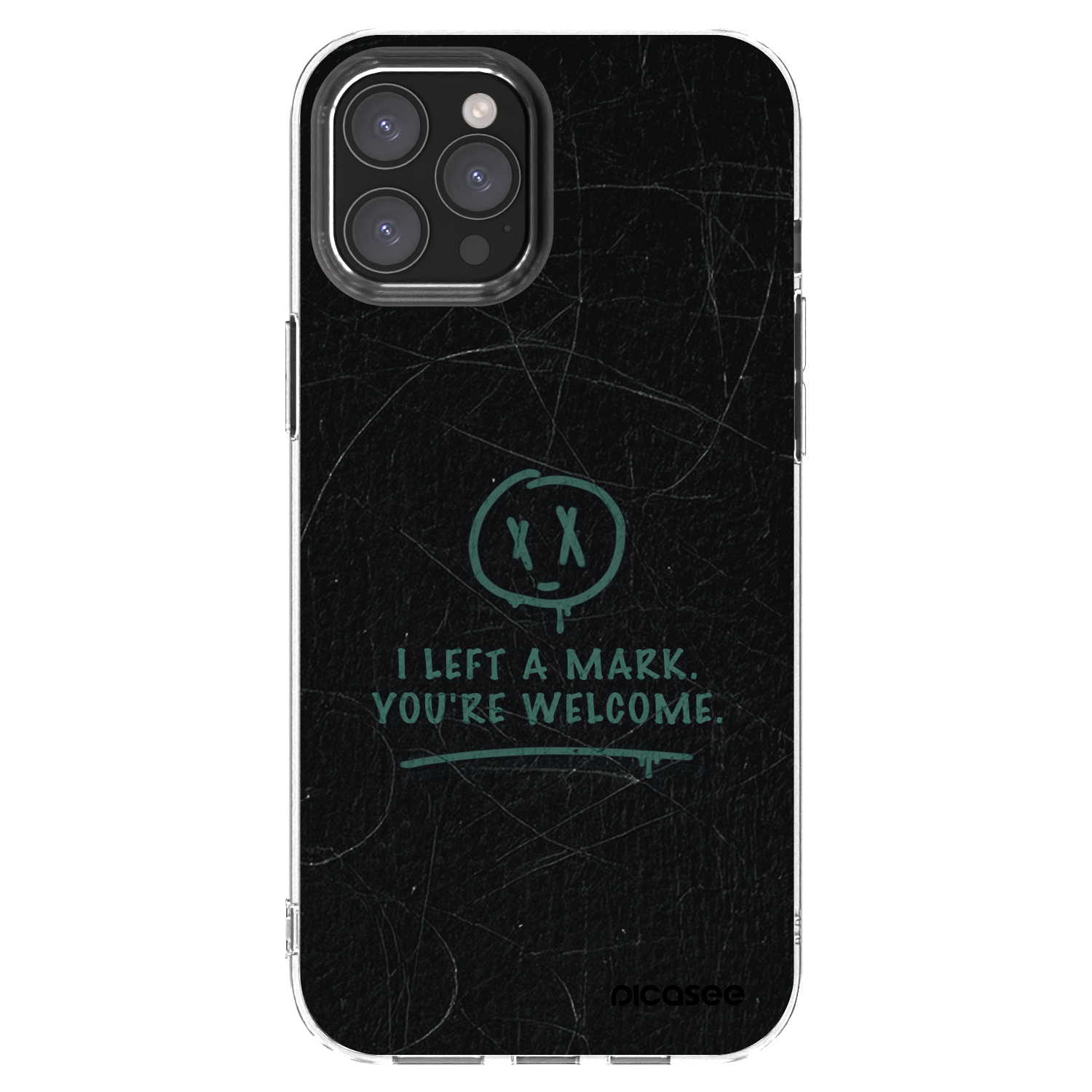 Picasee silikonowe przeźroczyste etui na Apple iPhone 12 Pro Max - LEFT A MARK