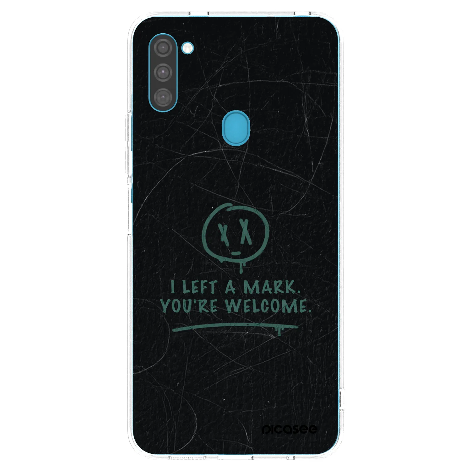 Picasee silikonowe przeźroczyste etui na Samsung Galaxy M11 - LEFT A MARK