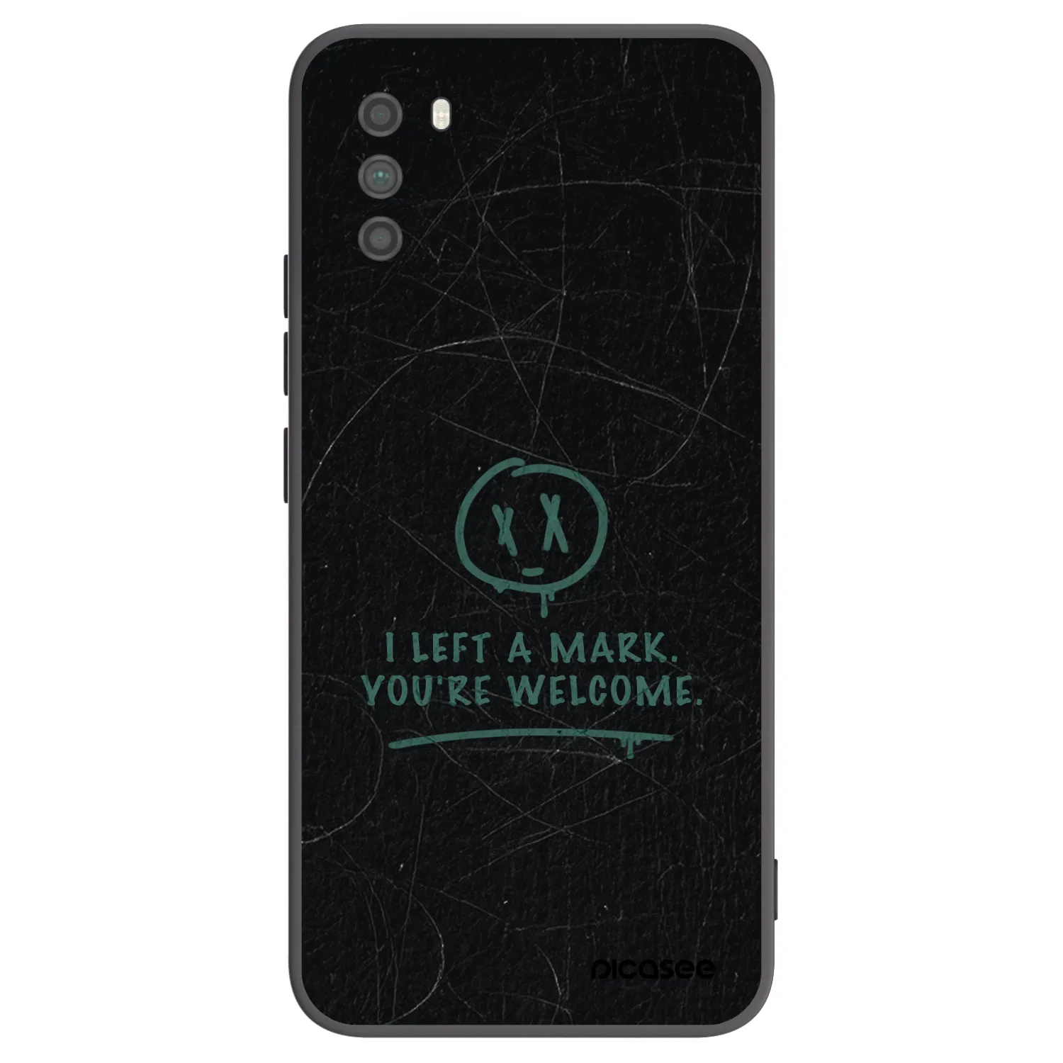 Picasee silikonowe czarne etui na Xiaomi Poco M3 - LEFT A MARK