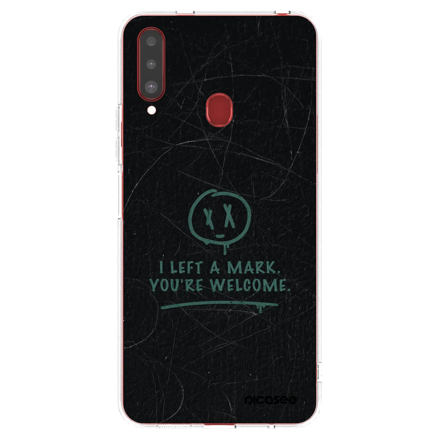 Picasee silikonowe przeźroczyste etui na Samsung Galaxy A20s - LEFT A MARK