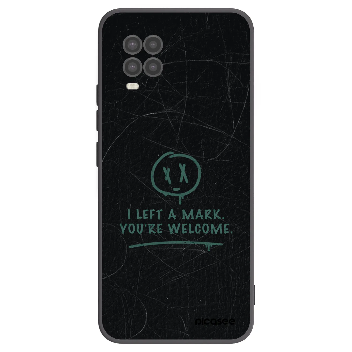 Picasee silikonowe czarne etui na Xiaomi Mi 10 Lite - LEFT A MARK