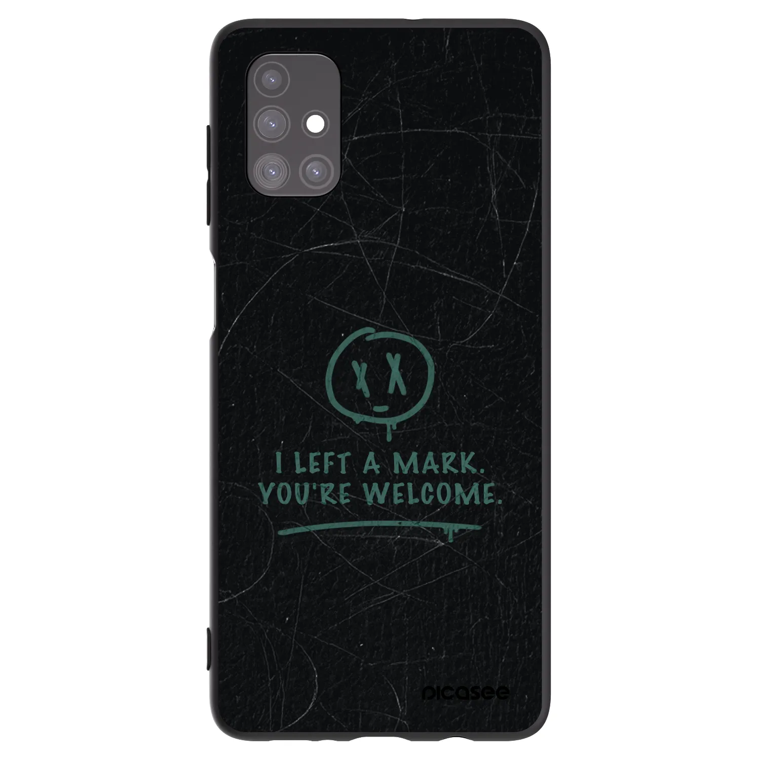 Picasee silikonowe czarne etui na Samsung Galaxy M51 M515F - LEFT A MARK