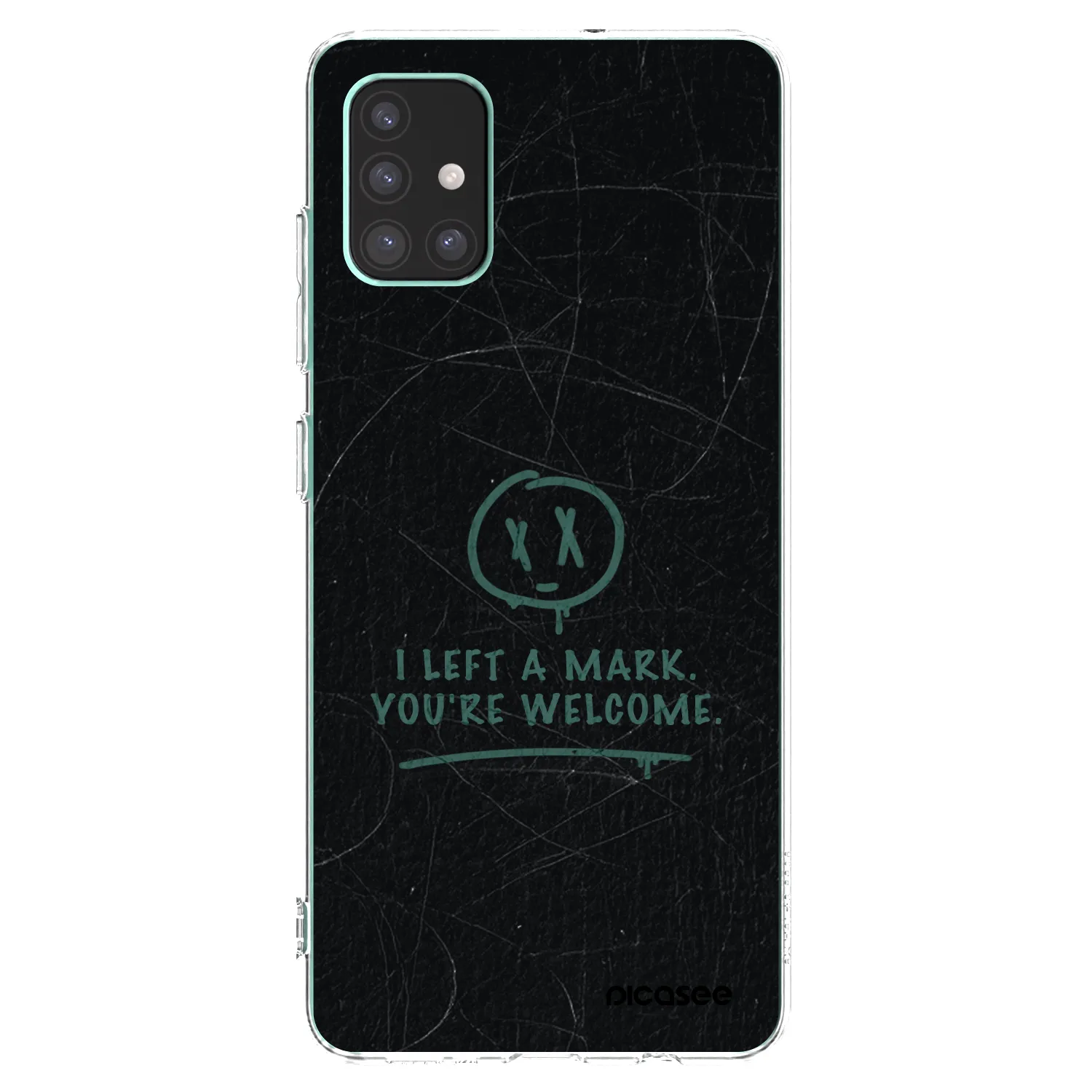 Picasee silikonowe przeźroczyste etui na Samsung Galaxy M51 M515F - LEFT A MARK