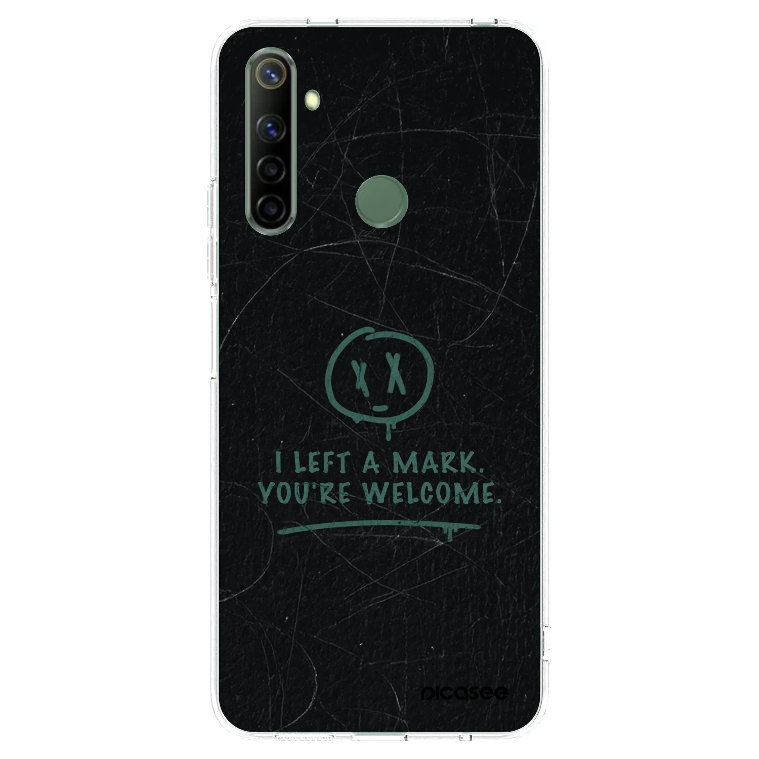 Picasee silikonowe przeźroczyste etui na Realme 6i - LEFT A MARK
