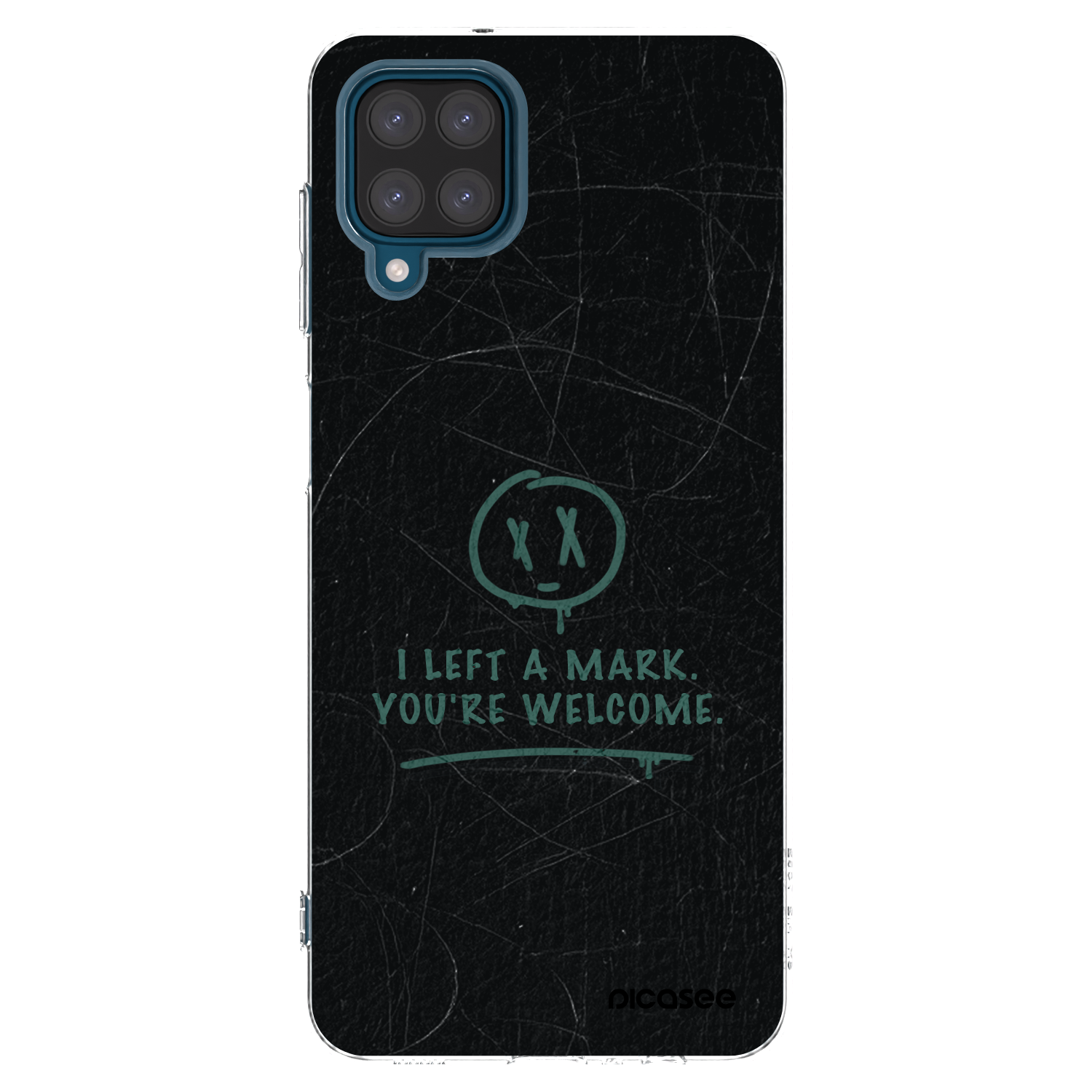 Picasee silikonowe przeźroczyste etui na Samsung Galaxy A12 A125F - LEFT A MARK