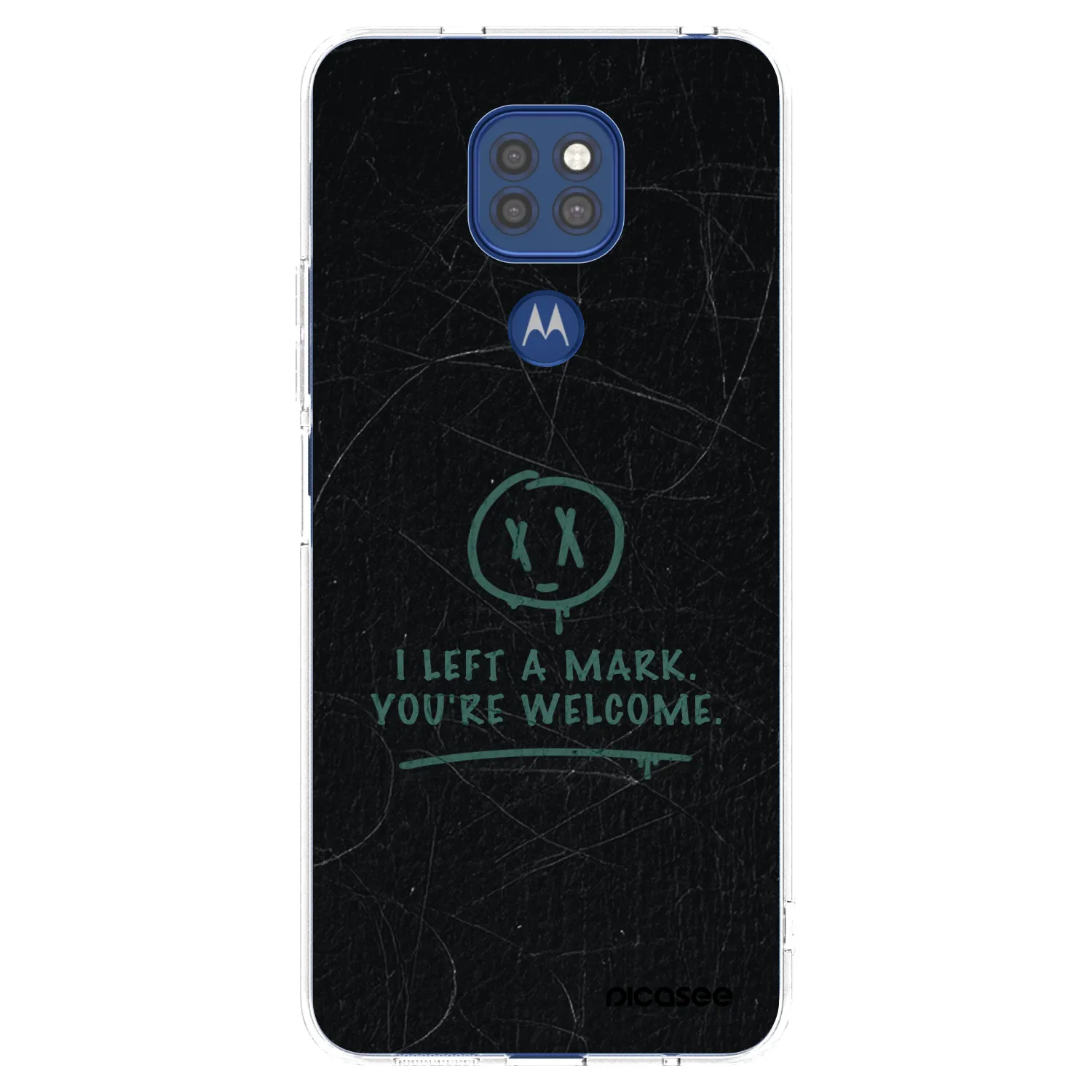Picasee silikonowe przeźroczyste etui na Motorola Moto G9 Play - LEFT A MARK