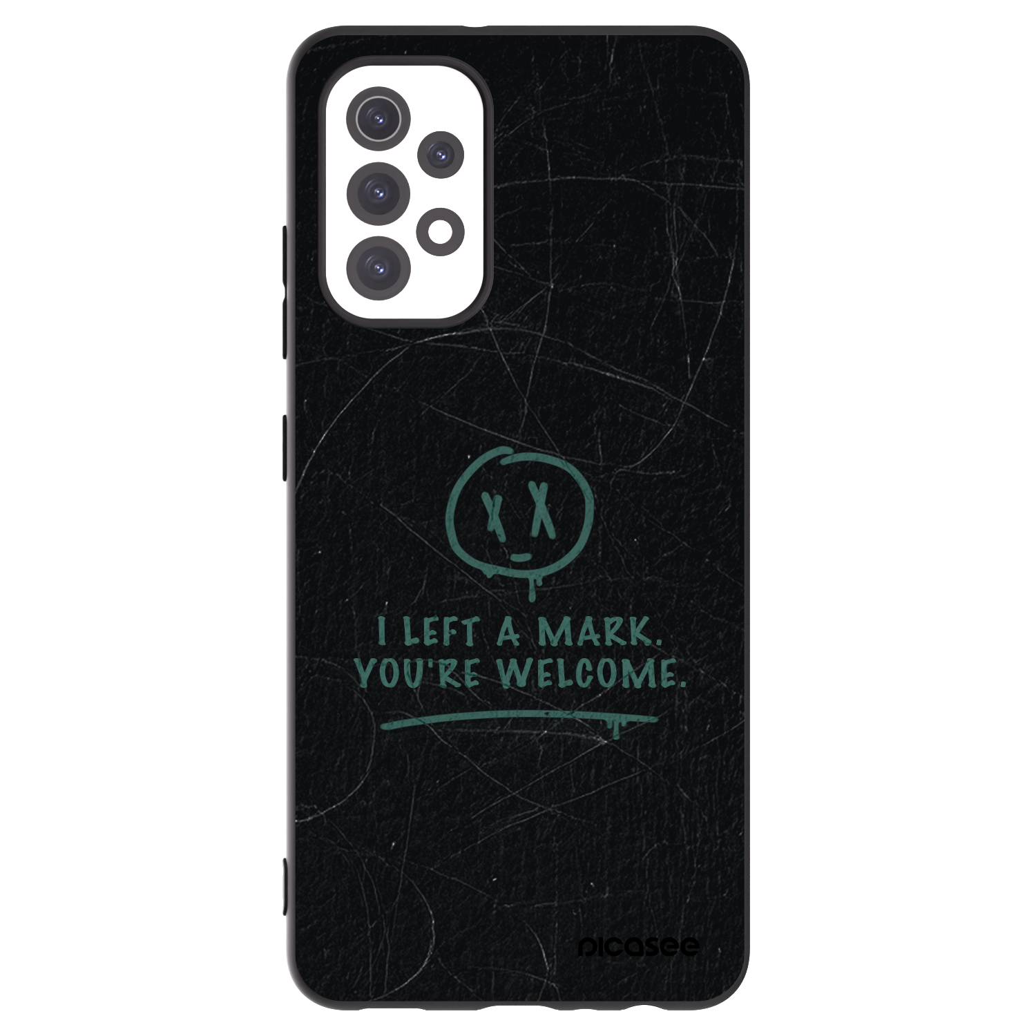Picasee silikonowe czarne etui na Samsung Galaxy A32 5G A326B - LEFT A MARK