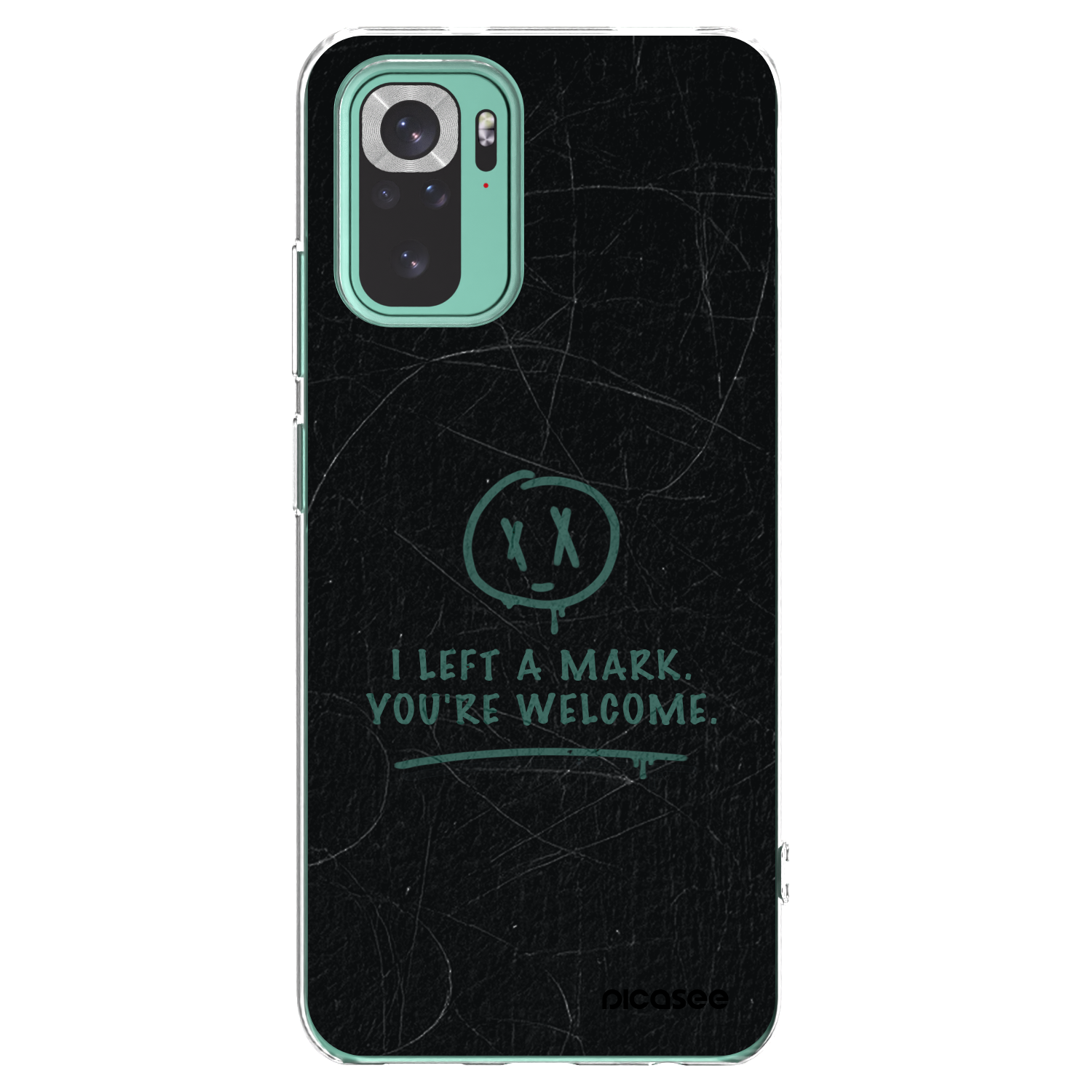 Picasee silikonowe przeźroczyste etui na Xiaomi Redmi Note 10 Pro - LEFT A MARK