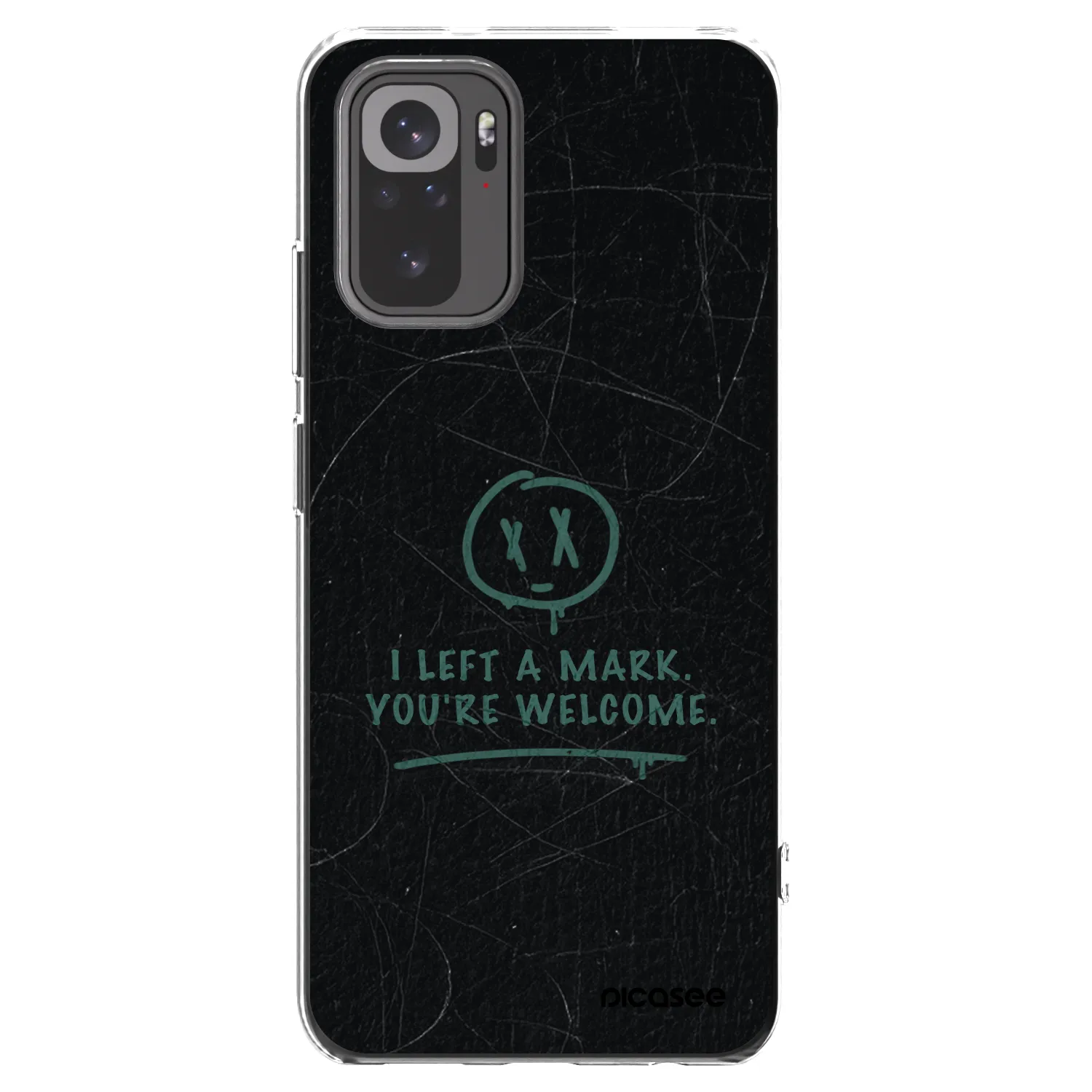 Picasee silikonowe przeźroczyste etui na Xiaomi Redmi Note 10S - LEFT A MARK