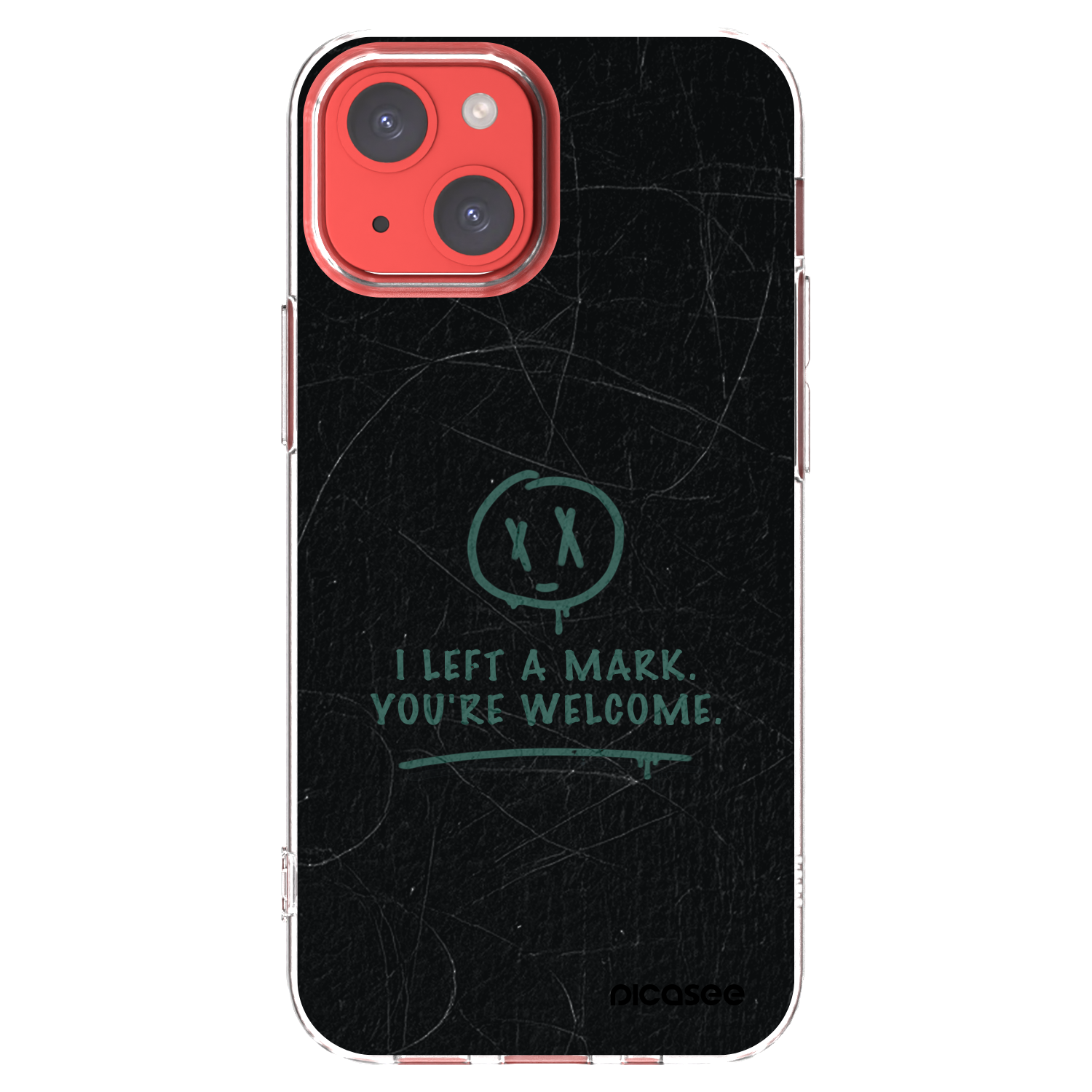 Picasee silikonowe przeźroczyste etui na Apple iPhone 13 mini - LEFT A MARK