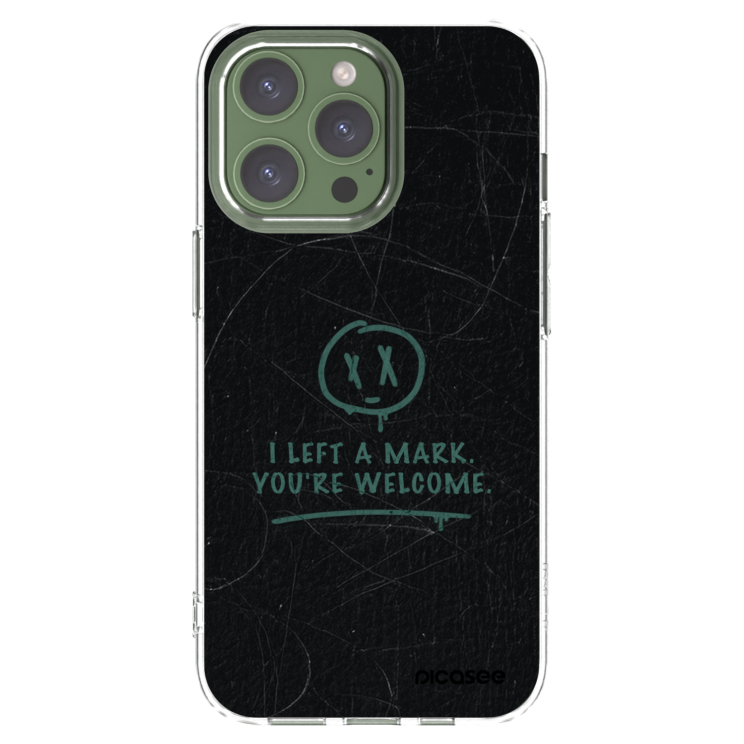 Picasee silikonowe przeźroczyste etui na Apple iPhone 13 Pro - LEFT A MARK