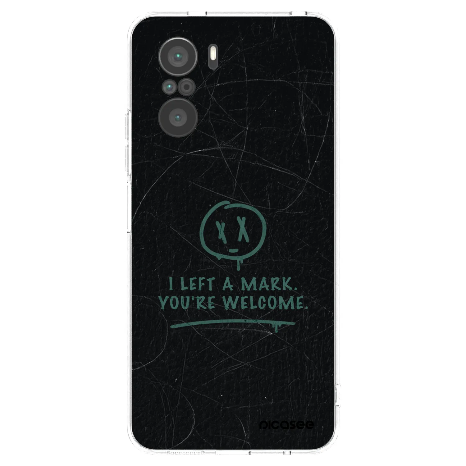 Picasee silikonowe przeźroczyste etui na Xiaomi Poco F3 - LEFT A MARK