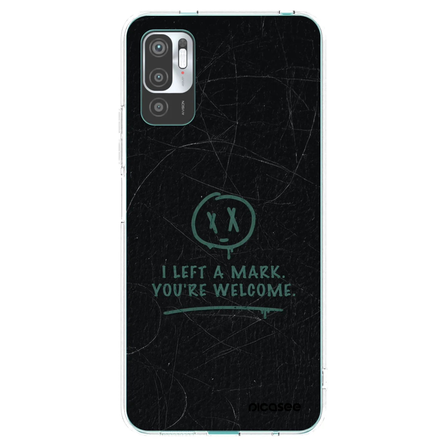 Picasee silikonowe przeźroczyste etui na Xiaomi Redmi Note 10 5G - LEFT A MARK