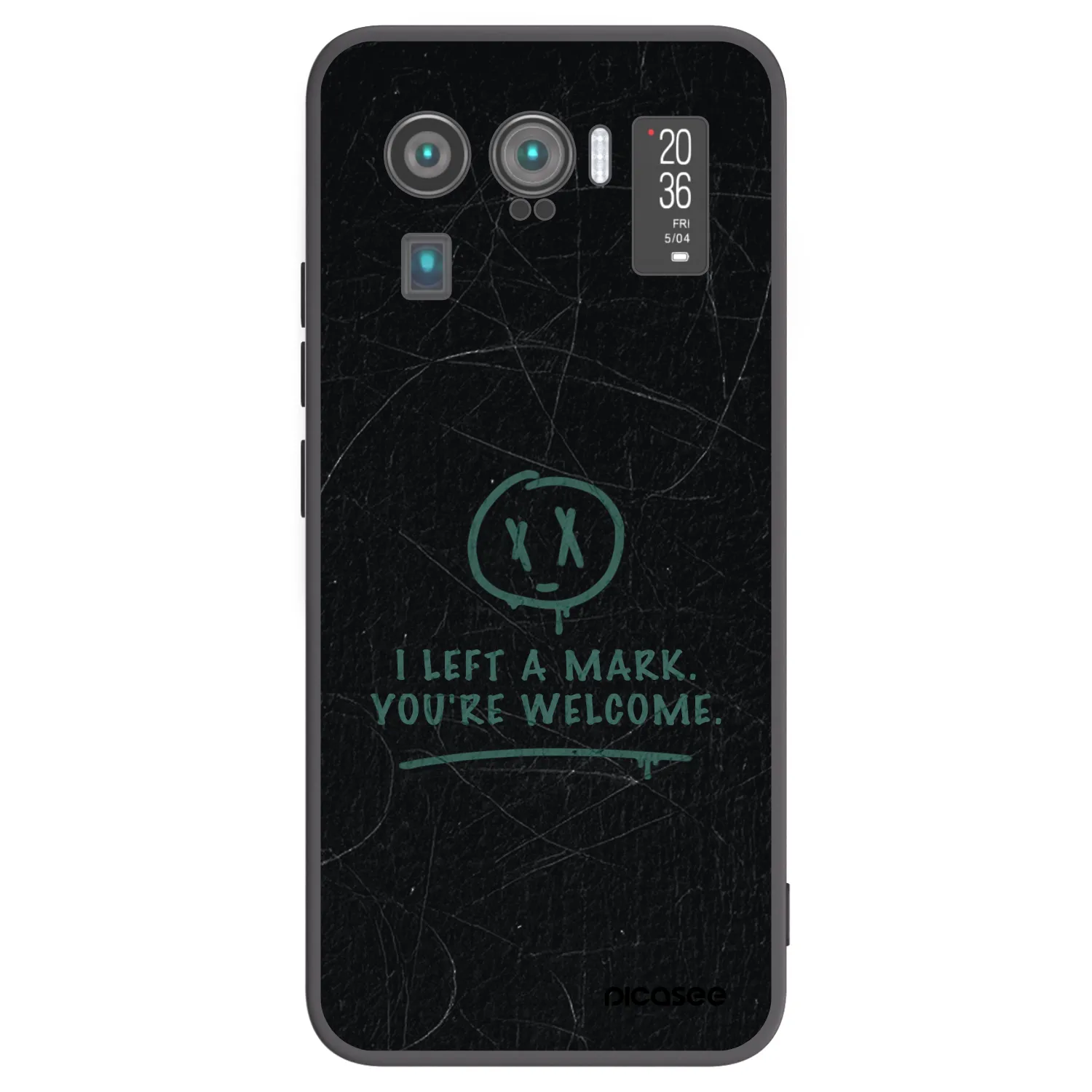 Picasee silikonowe czarne etui na Xiaomi Mi 11 Ultra - LEFT A MARK