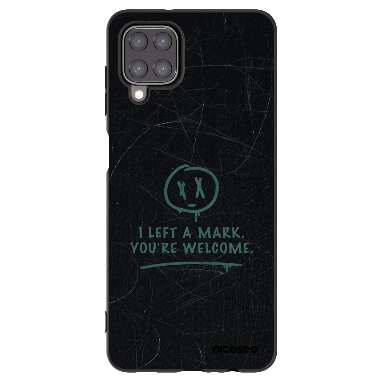 Picasee silikonowe czarne etui na Samsung Galaxy M12 M127F - LEFT A MARK