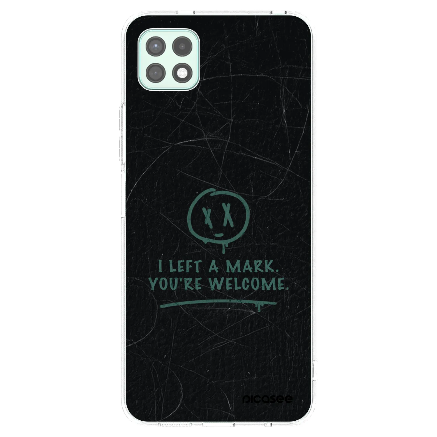 Picasee silikonowe przeźroczyste etui na Samsung Galaxy A22 A226B 5G - LEFT A MARK