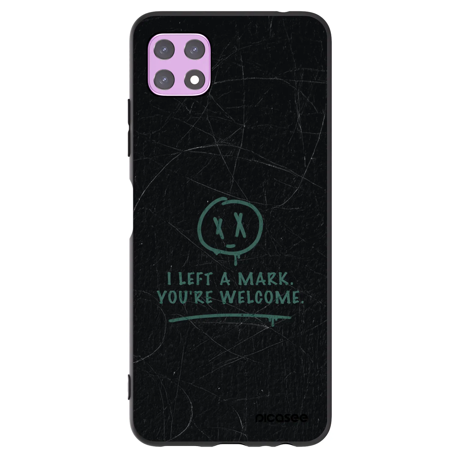 Picasee silikonowe czarne etui na Samsung Galaxy A22 A226B 5G - LEFT A MARK