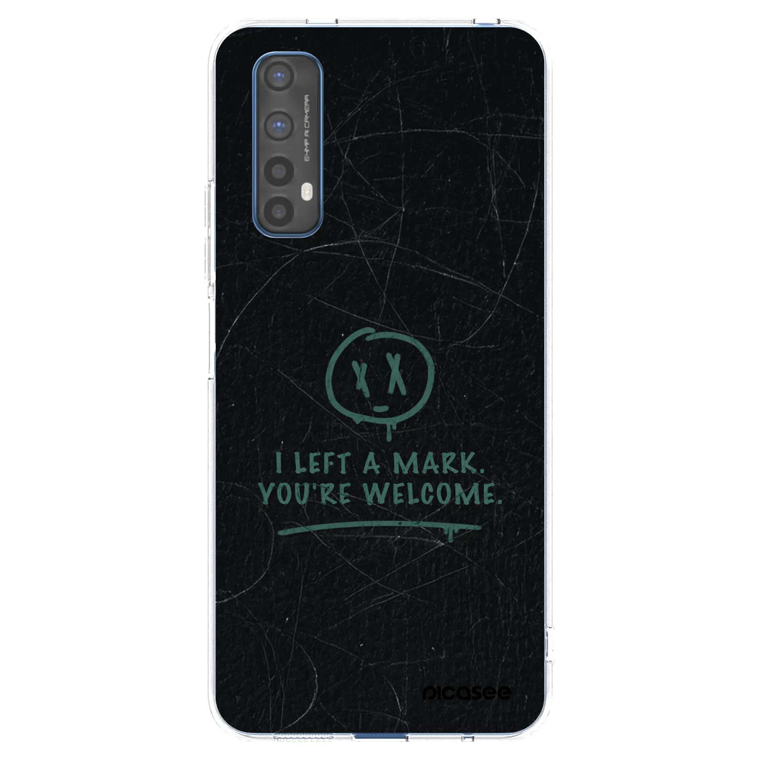Picasee silikonowe przeźroczyste etui na Realme 7 - LEFT A MARK