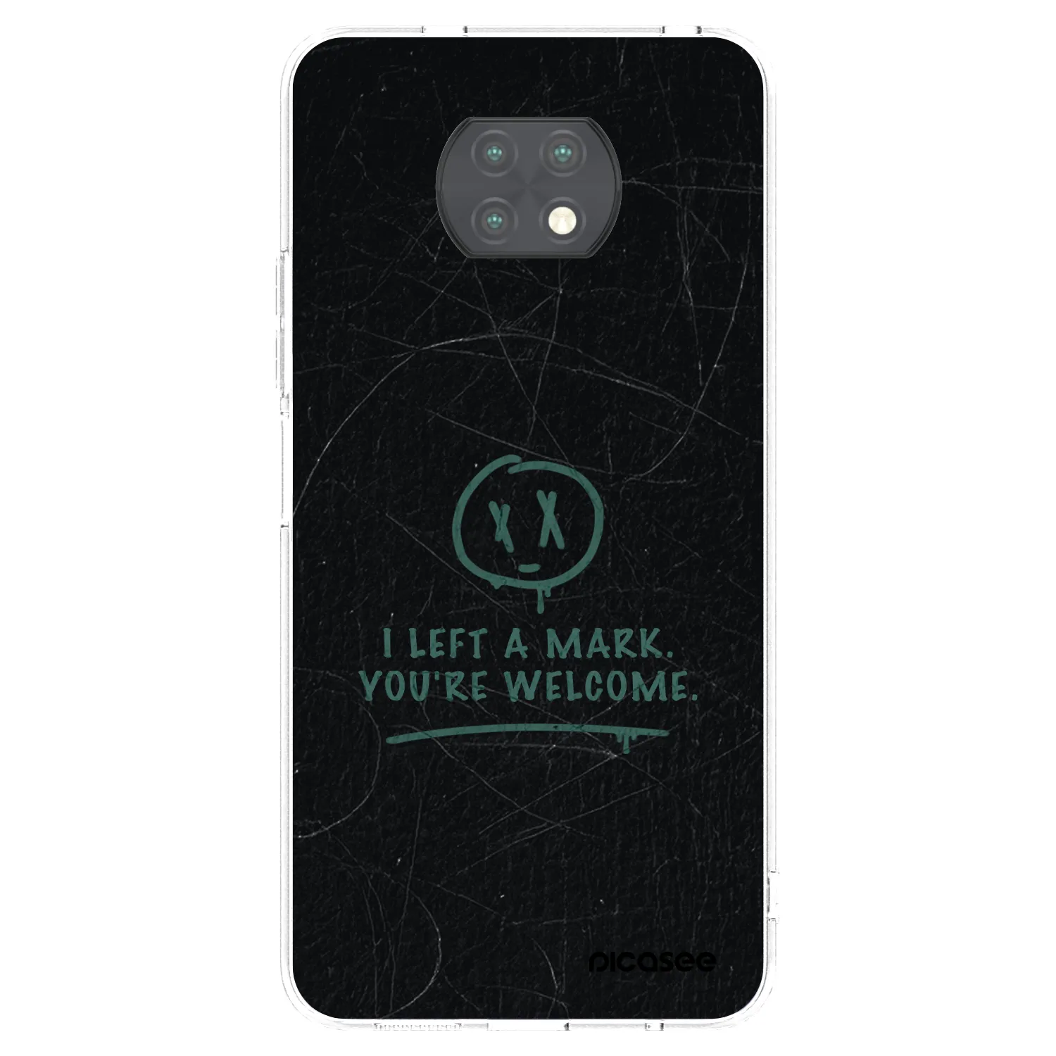 Picasee silikonowe przeźroczyste etui na Xiaomi Redmi Note 9T - LEFT A MARK