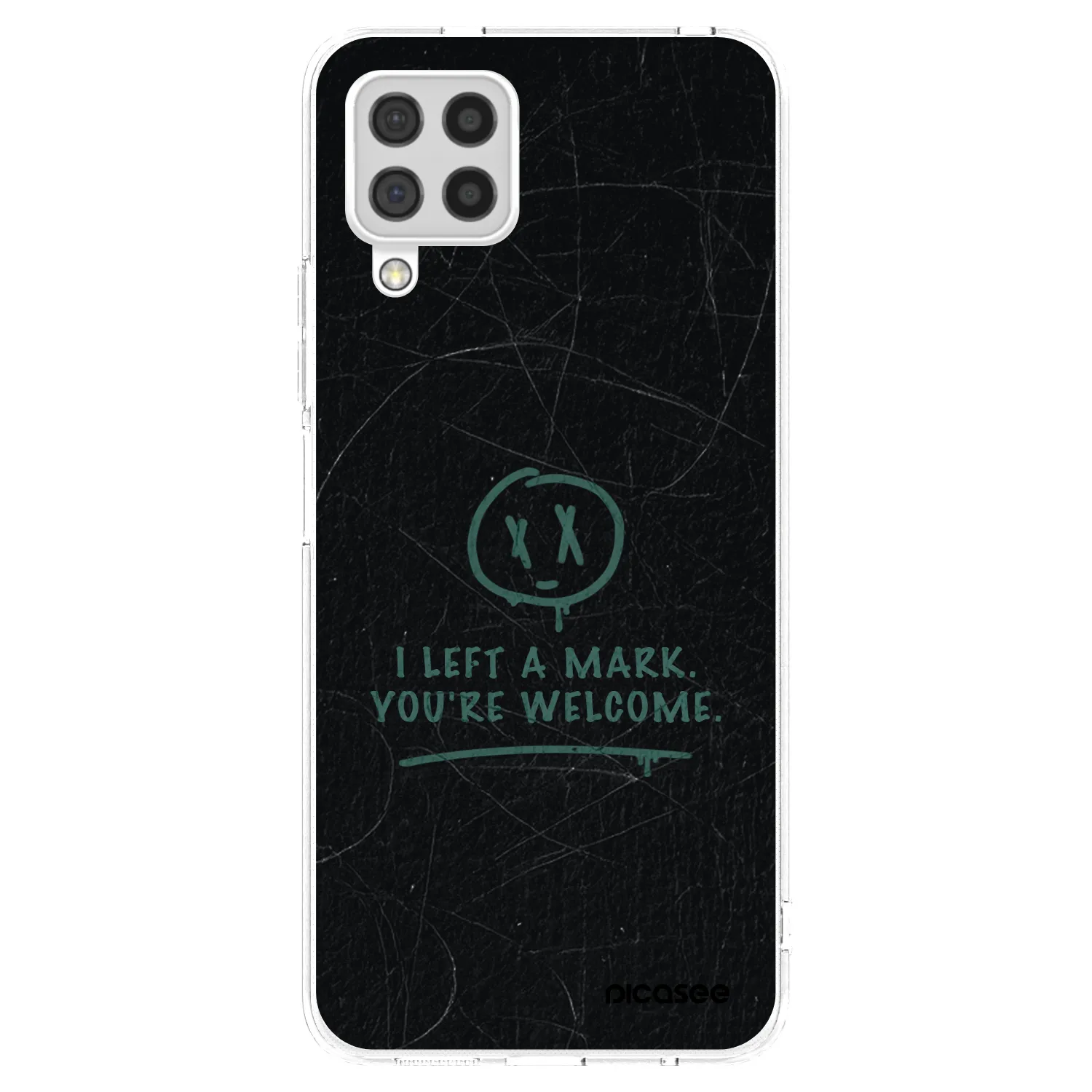 Picasee silikonowe przeźroczyste etui na Samsung Galaxy A22 A225F 4G - LEFT A MARK
