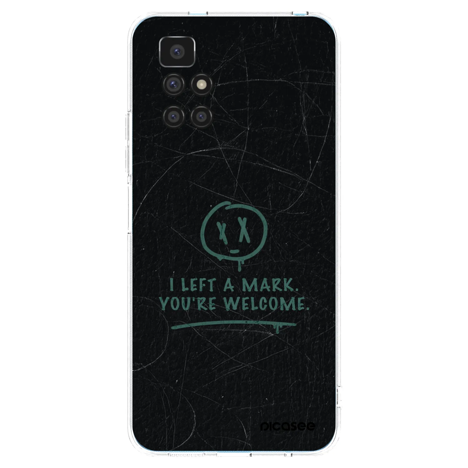 Picasee silikonowe przeźroczyste etui na Xiaomi Redmi 10 - LEFT A MARK