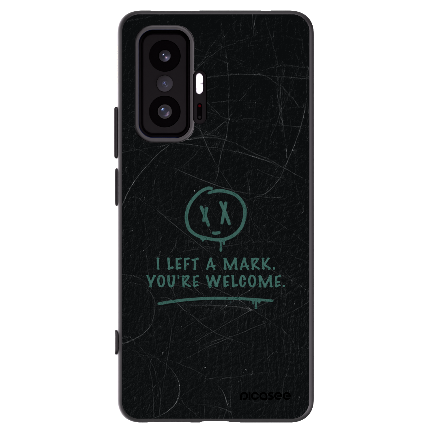 Picasee silikonowe czarne etui na Xiaomi 11T - LEFT A MARK