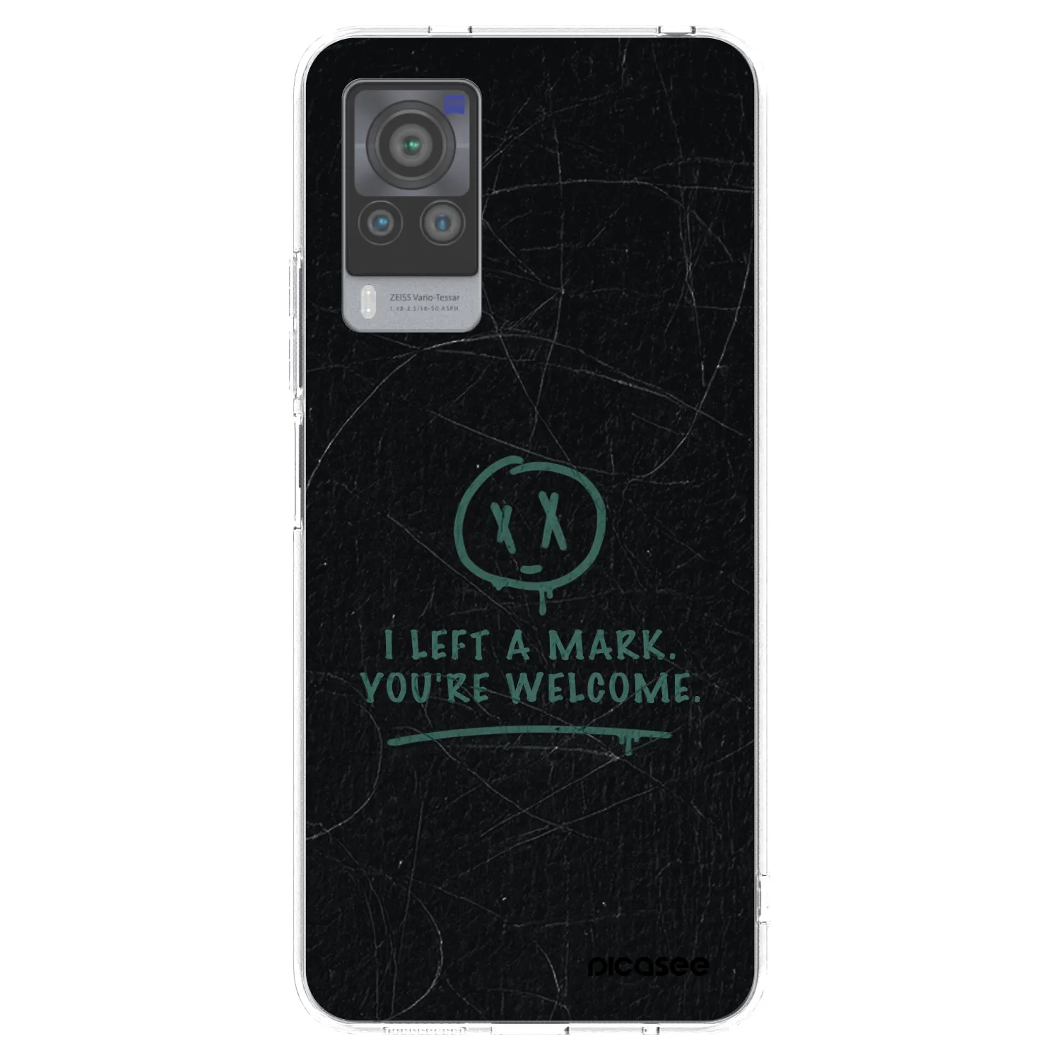 Picasee silikonowe przeźroczyste etui na Vivo X60 Pro 5G - LEFT A MARK