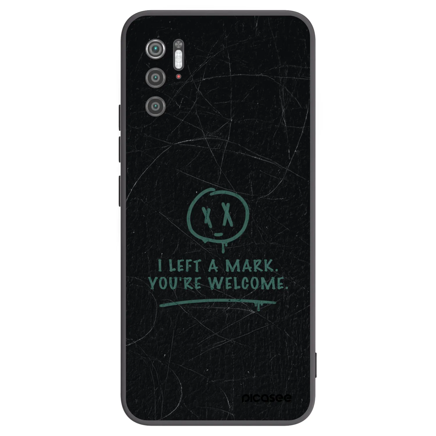 Picasee silikonowe czarne etui na Xiaomi Poco M3 Pro 5G - LEFT A MARK