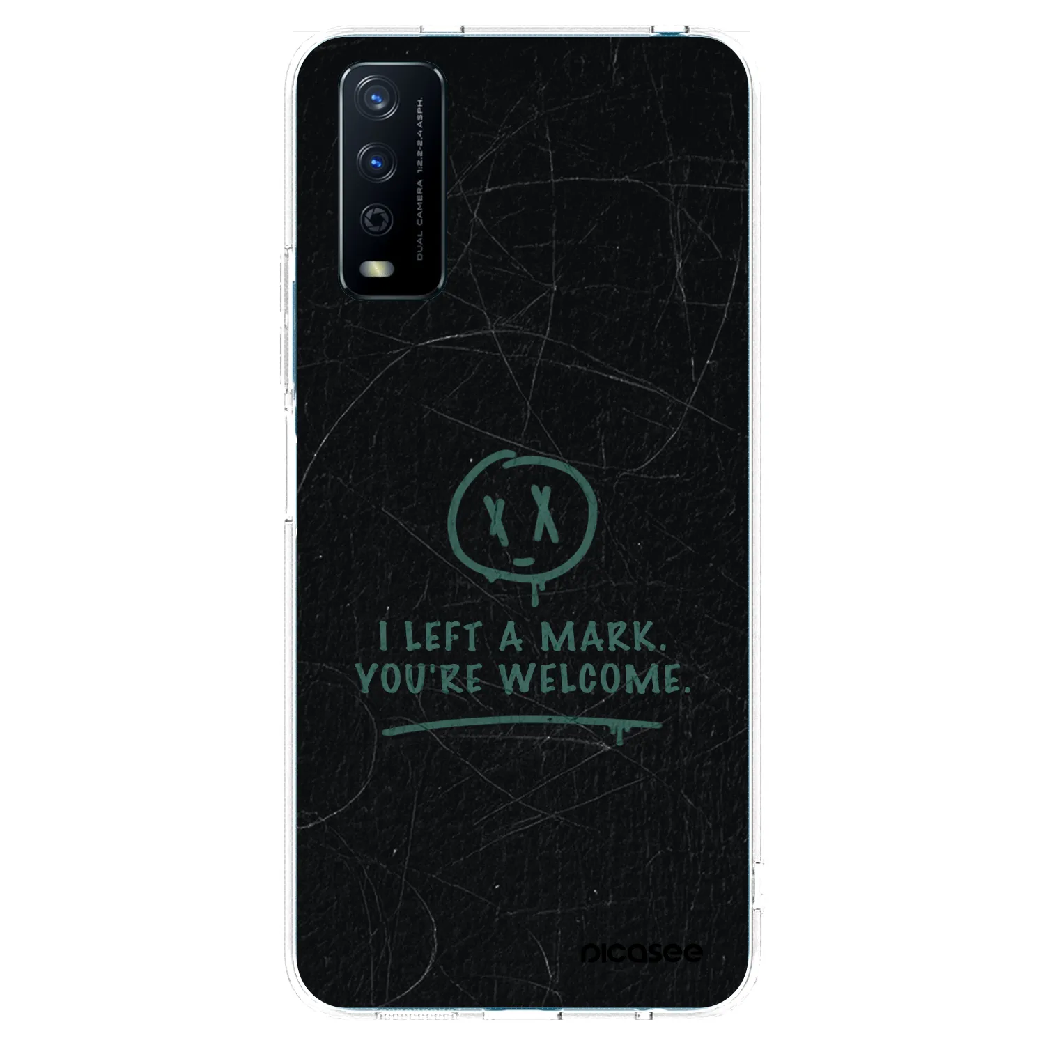 Picasee silikonowe przeźroczyste etui na Vivo Y11s - LEFT A MARK