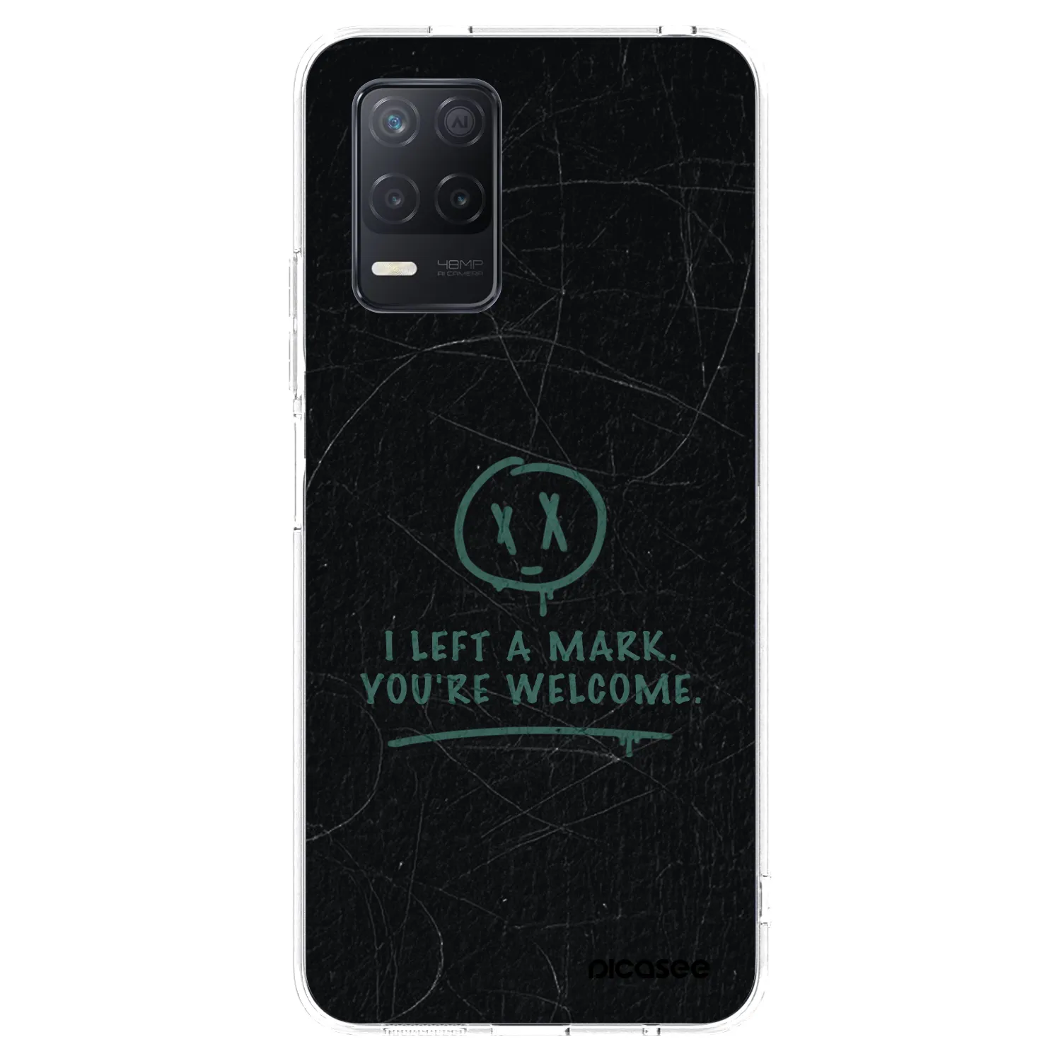 Picasee silikonowe przeźroczyste etui na Realme 8 5G - LEFT A MARK