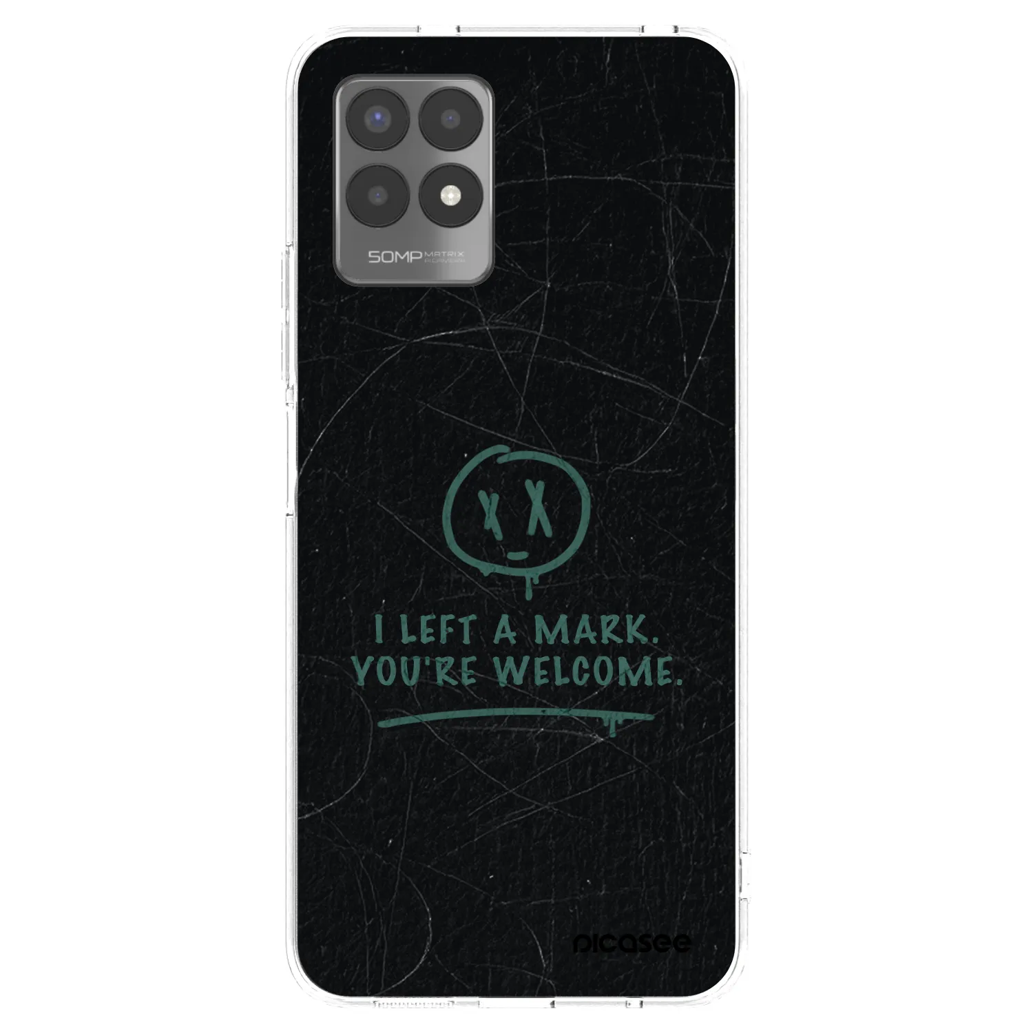 Picasee silikonowe przeźroczyste etui na Realme 8i - LEFT A MARK