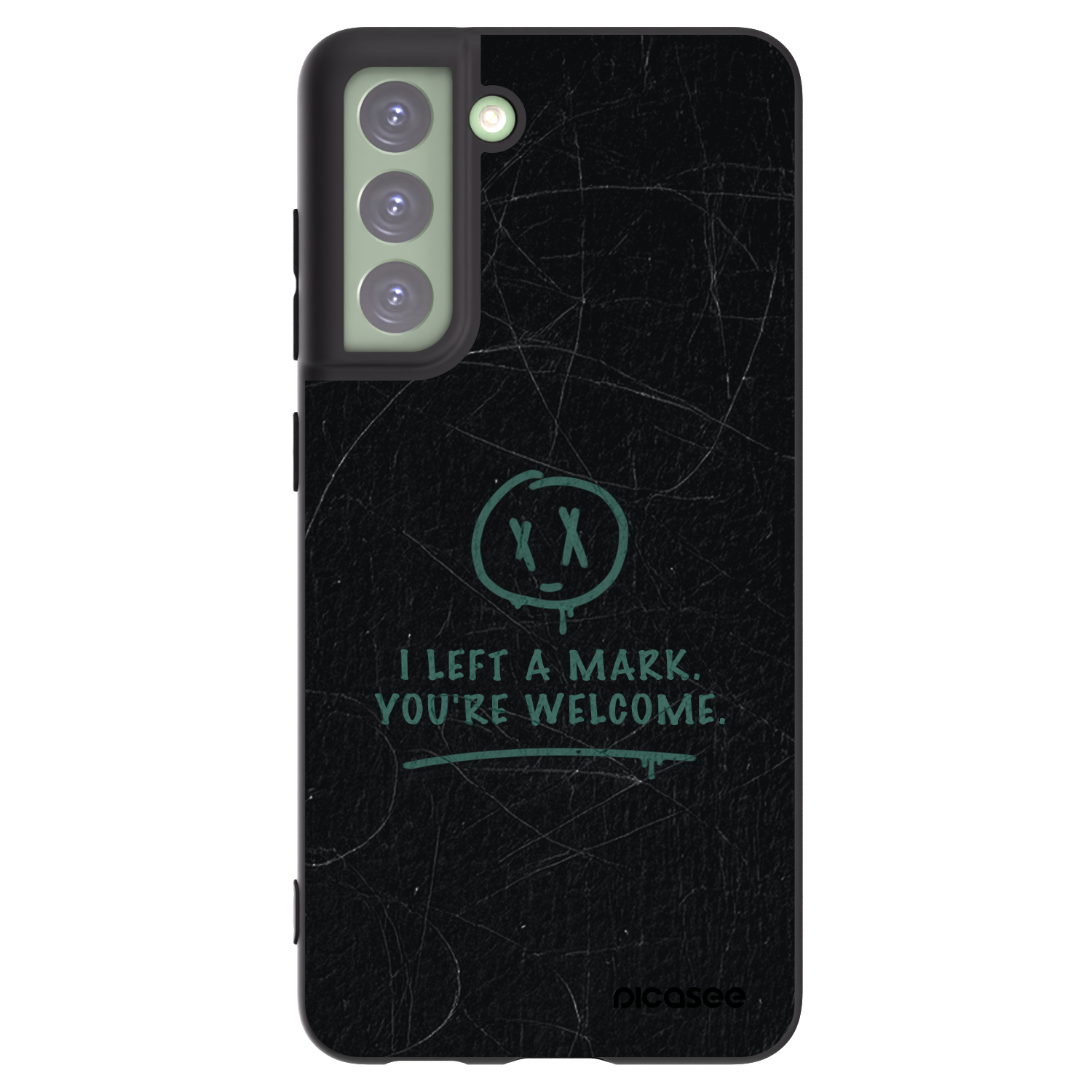 Picasee silikonowe czarne etui na Samsung Galaxy S21 FE 5G - LEFT A MARK
