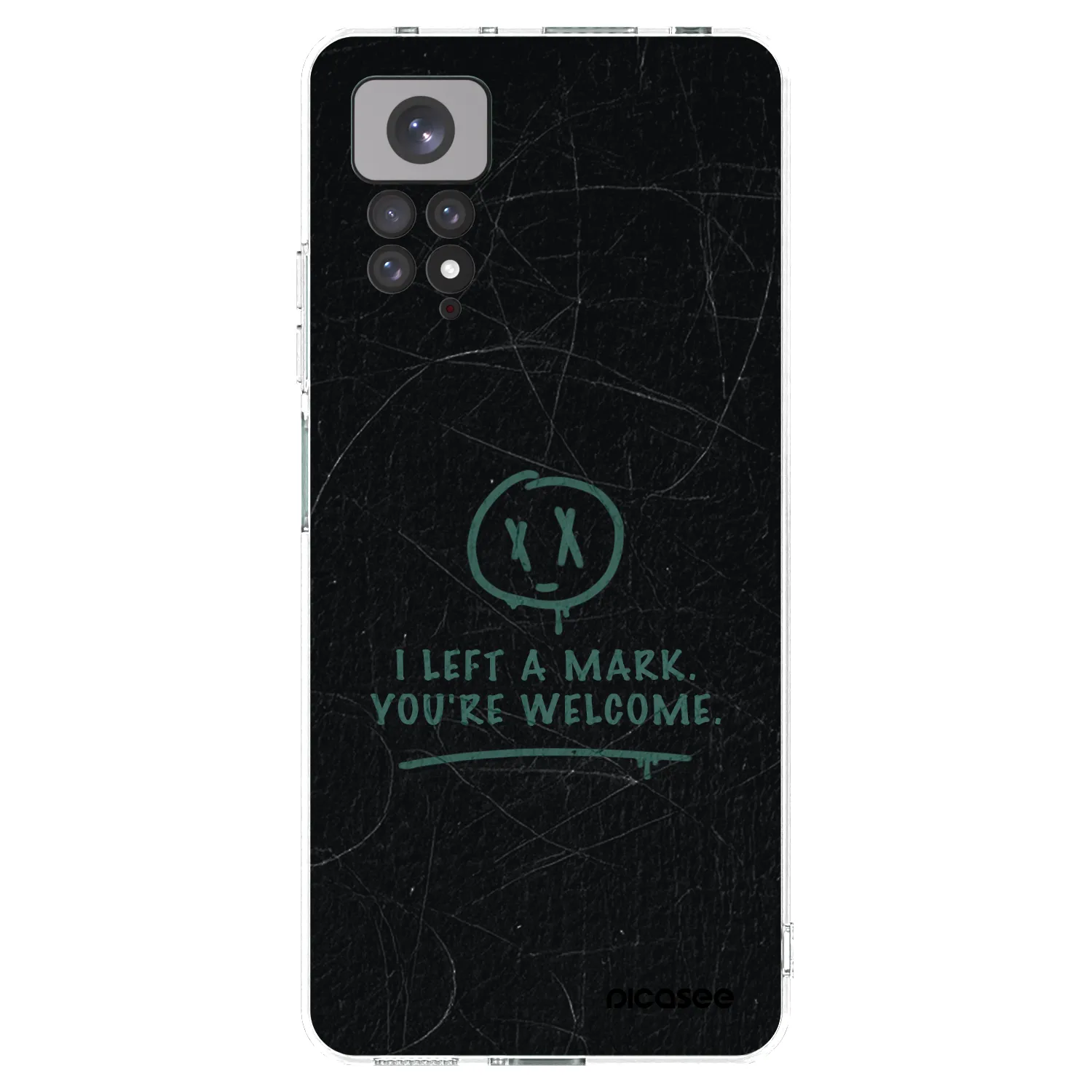 Picasee silikonowe przeźroczyste etui na Xiaomi Redmi Note 11S 4G - LEFT A MARK