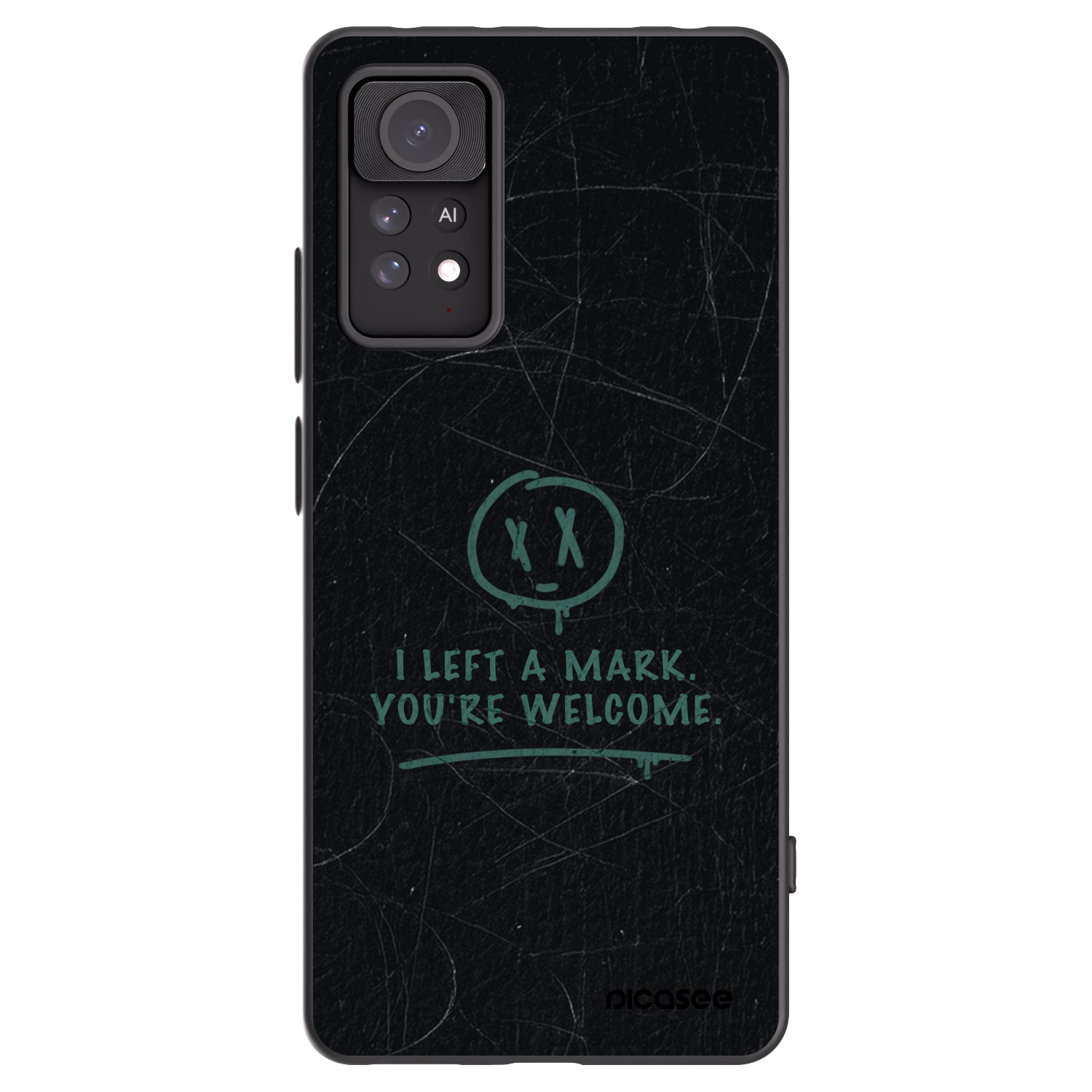 Picasee silikonowe czarne etui na Xiaomi Redmi Note 11 Pro 5G - LEFT A MARK