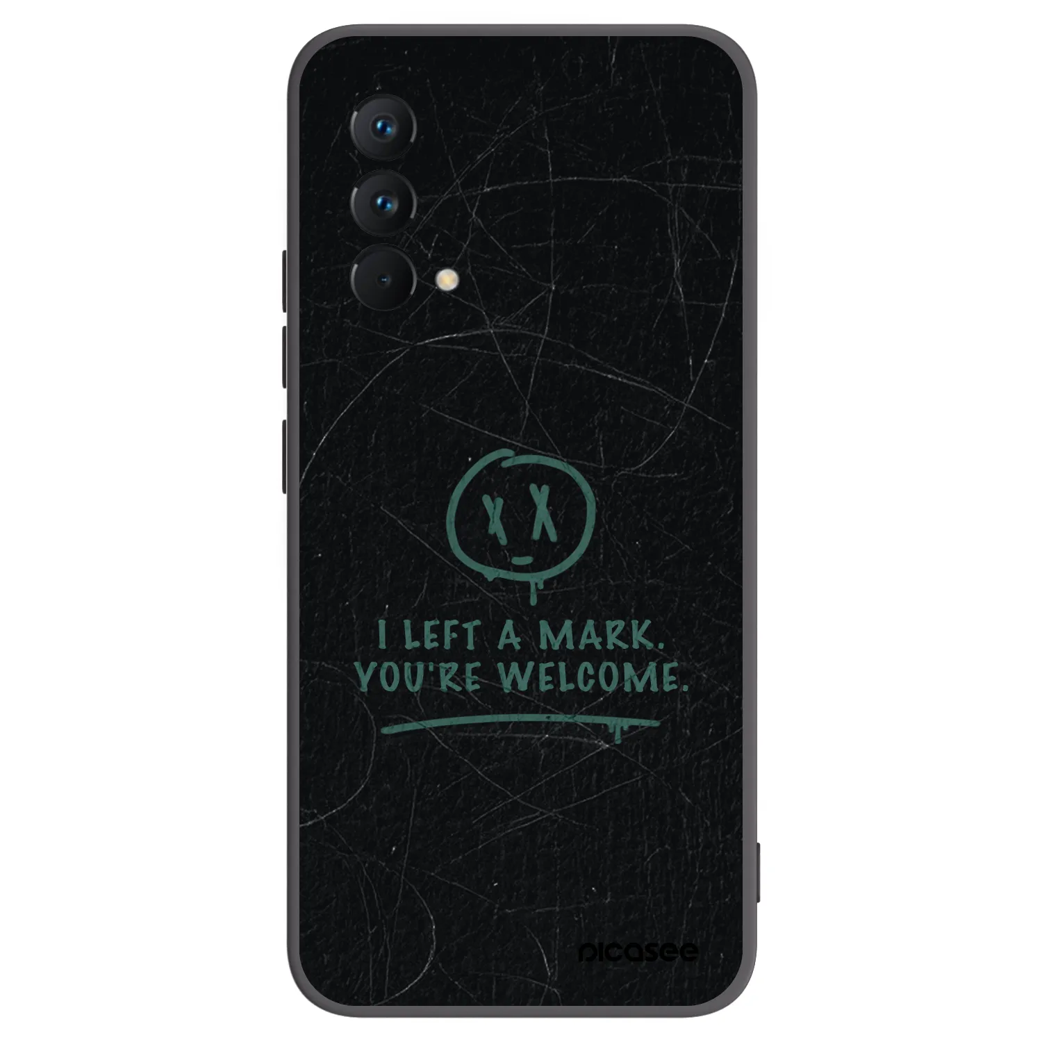 Picasee silikonowe czarne etui na Realme GT Master Edition 5G - LEFT A MARK