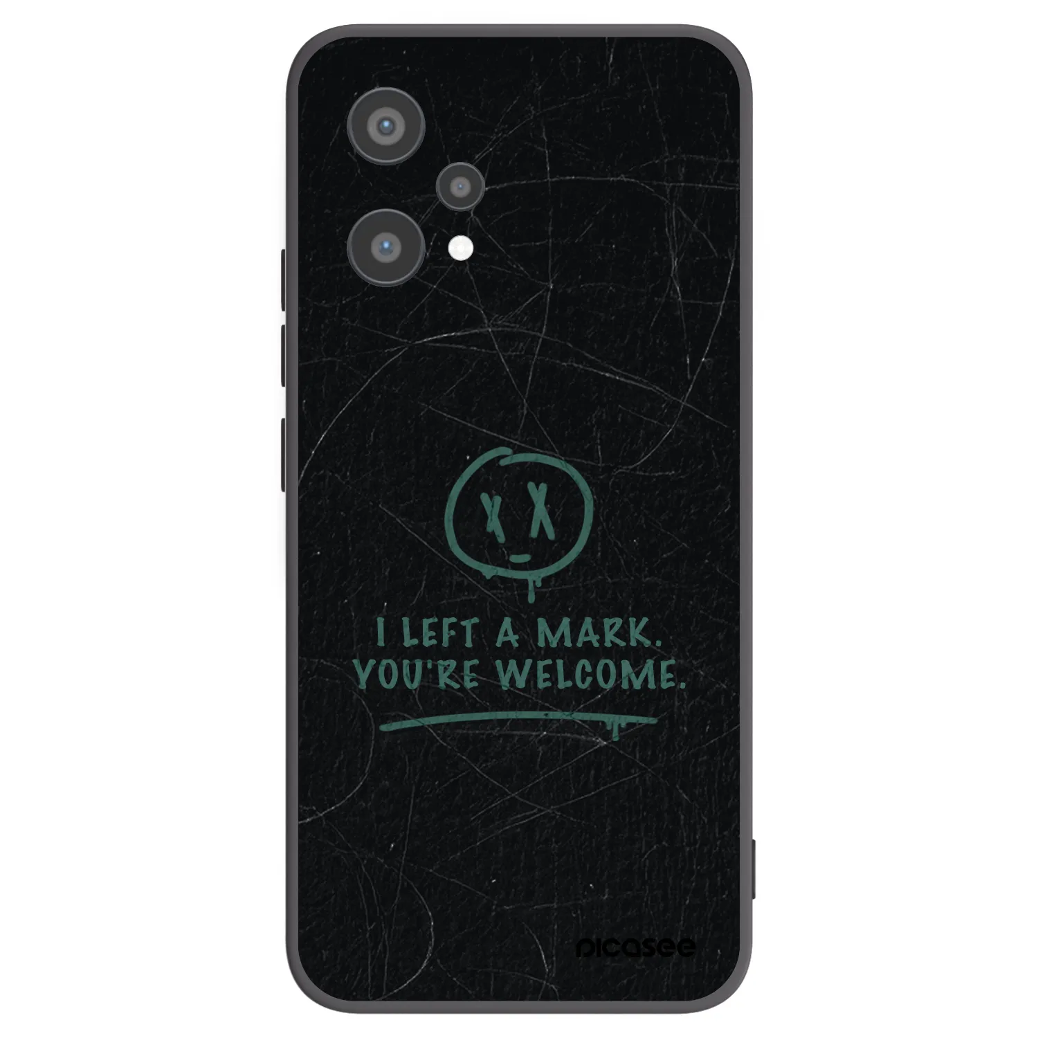 Picasee silikonowe czarne etui na Realme 9 Pro 5G - LEFT A MARK