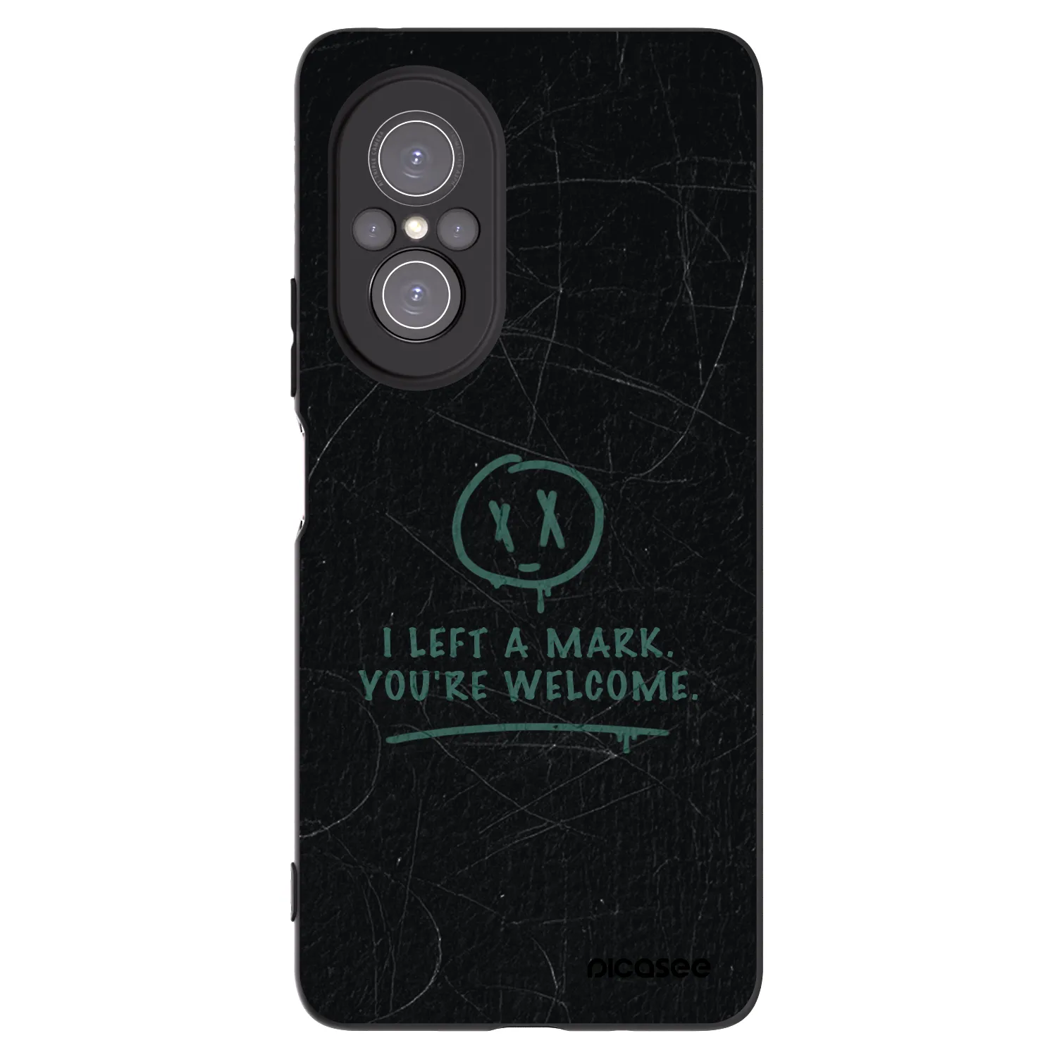 Picasee silikonowe czarne etui na Huawei Nova 9 SE - LEFT A MARK