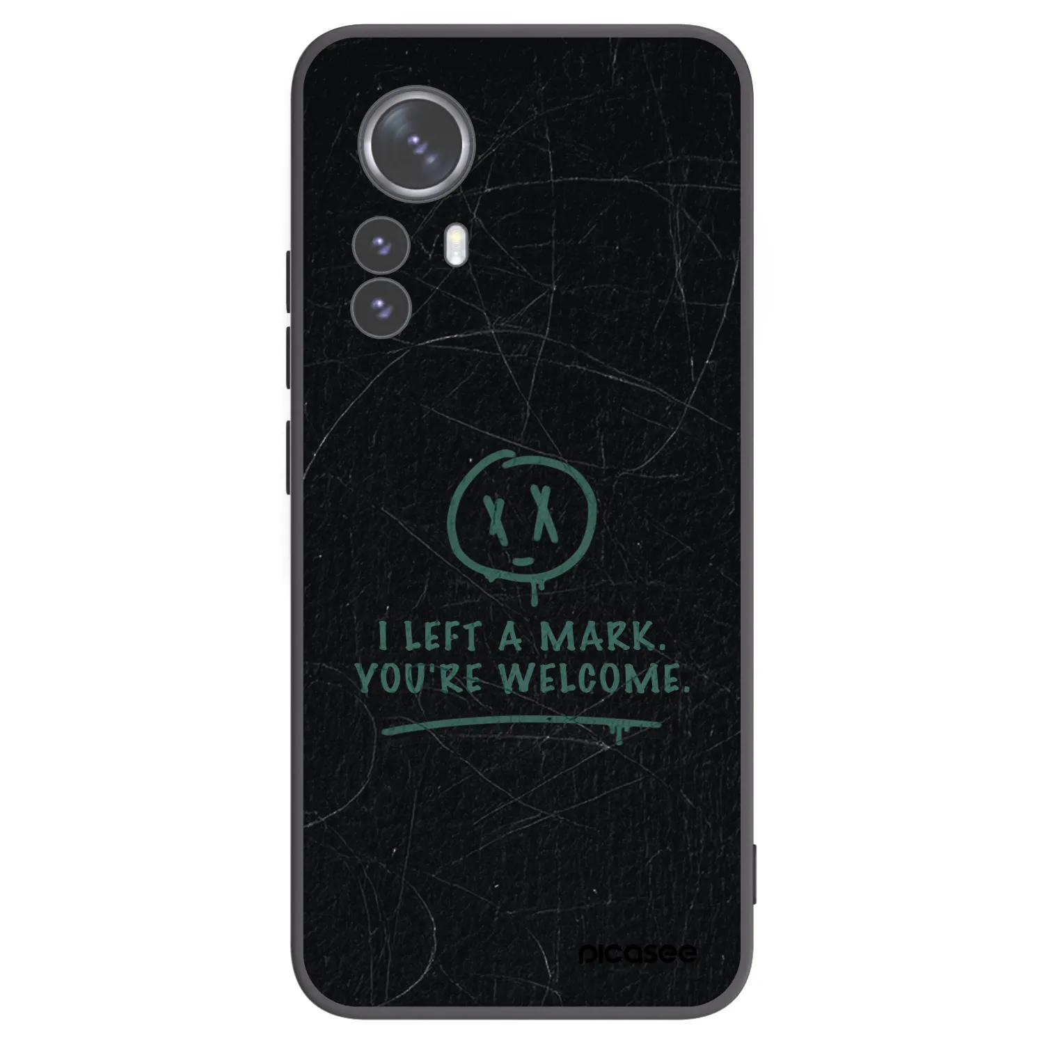 Picasee silikonowe czarne etui na Xiaomi 12 Pro - LEFT A MARK