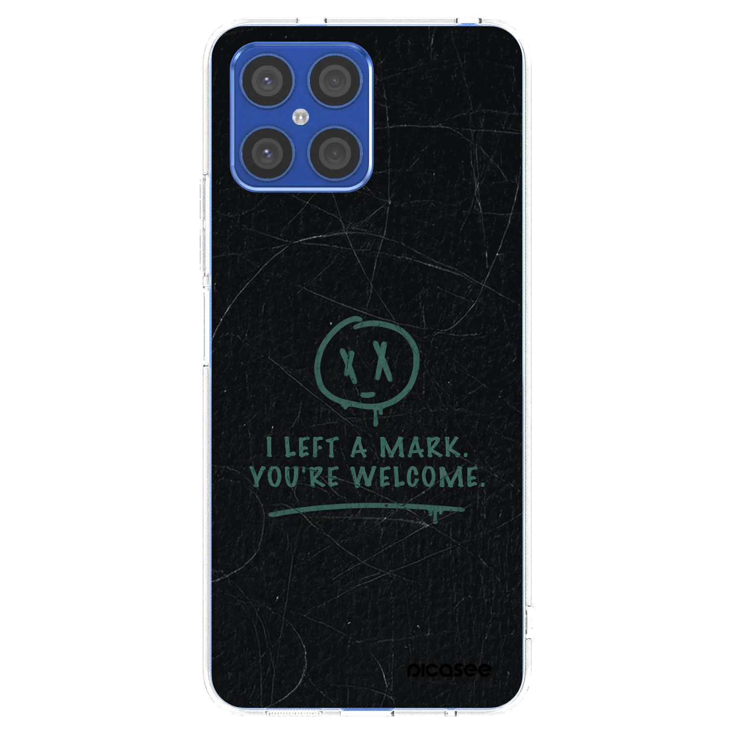 Picasee silikonowe przeźroczyste etui na Honor X8 4G - LEFT A MARK