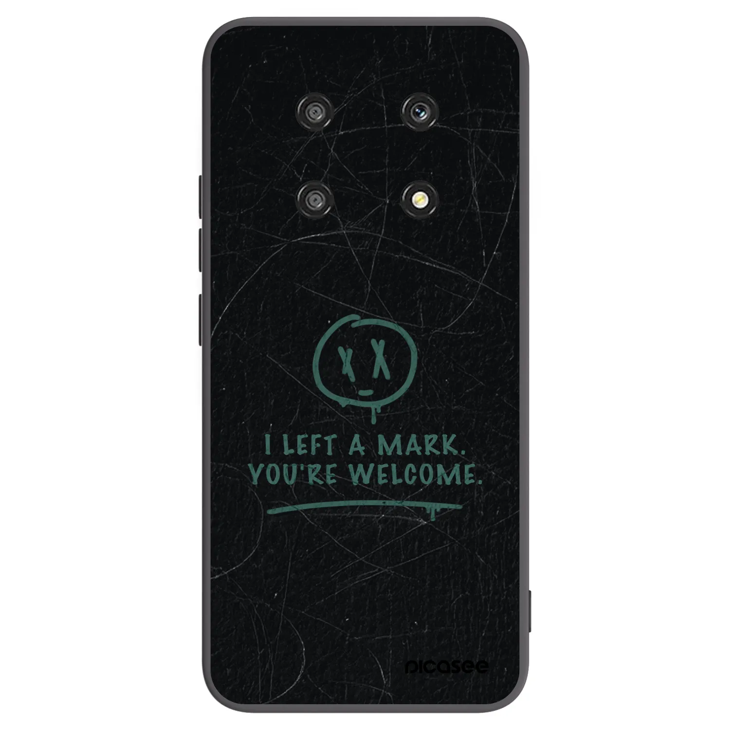 Picasee silikonowe czarne etui na Honor Magic4 Lite 5G - LEFT A MARK