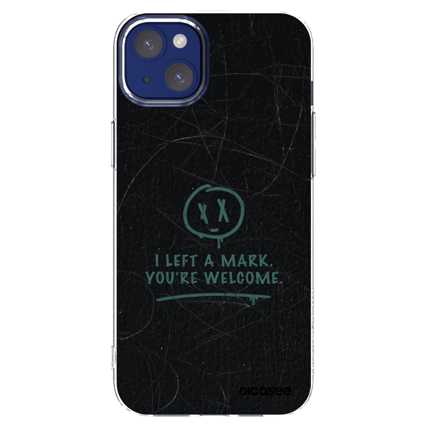 Picasee silikonowe przeźroczyste etui na Apple iPhone 14 Plus - LEFT A MARK