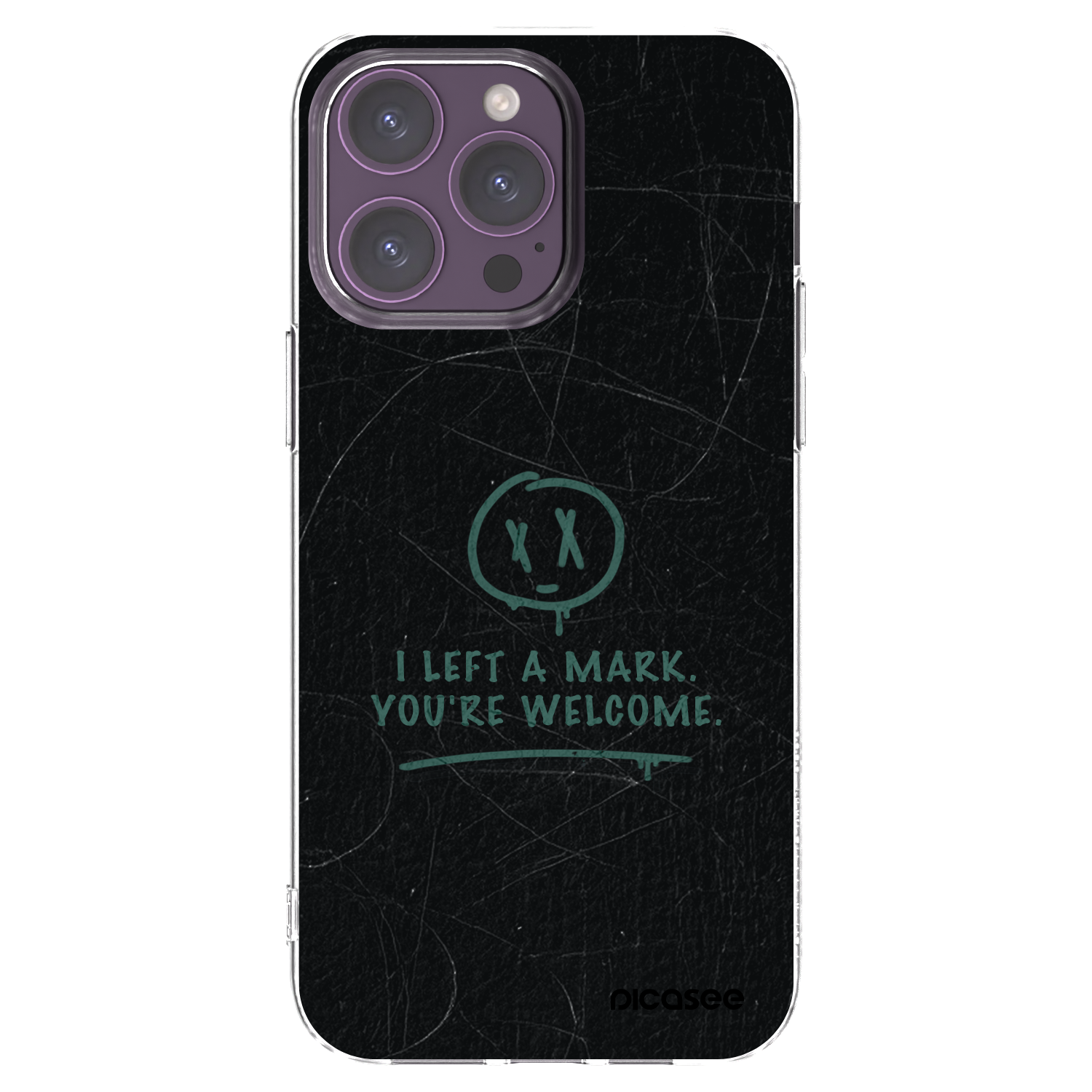 Picasee silikonowe przeźroczyste etui na Apple iPhone 14 Pro Max - LEFT A MARK