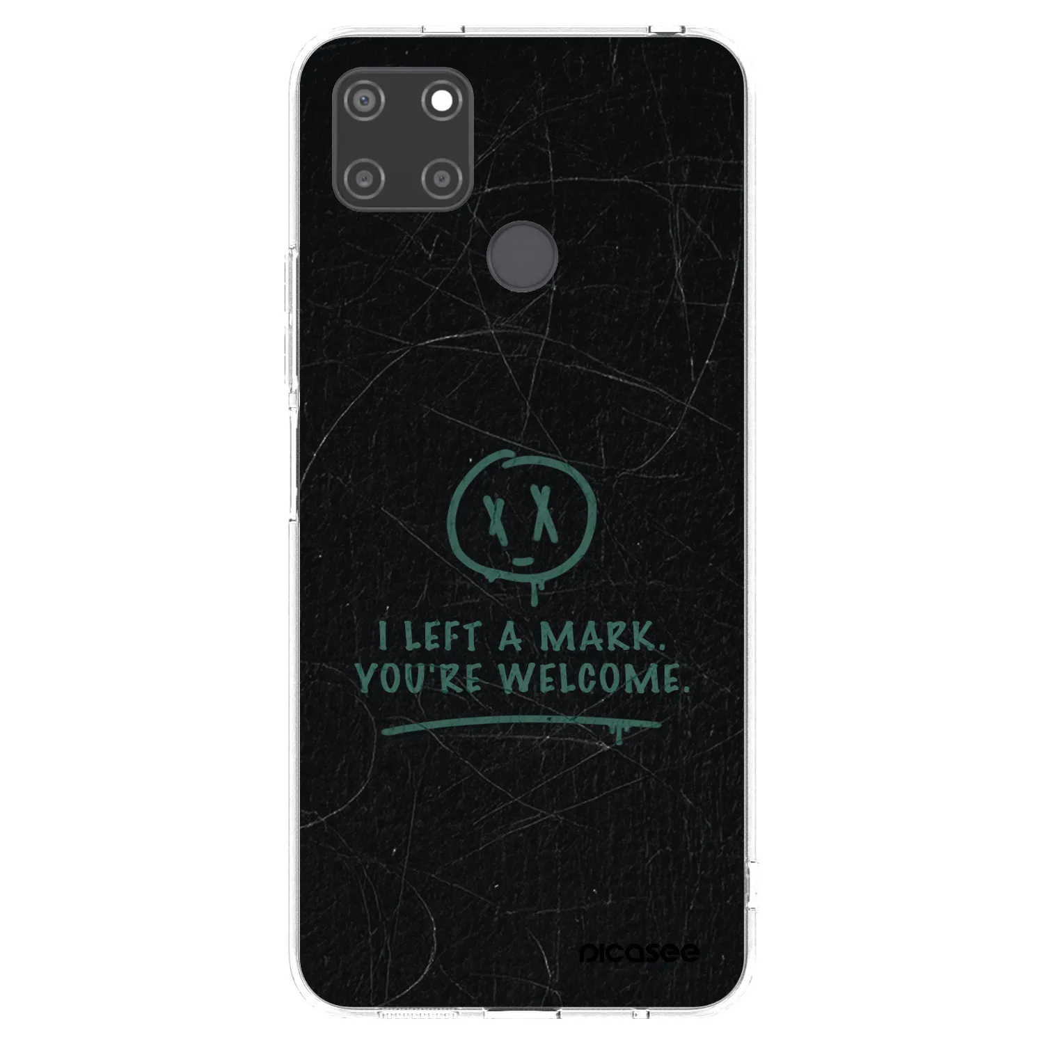 Picasee silikonowe przeźroczyste etui na Realme C21Y - LEFT A MARK