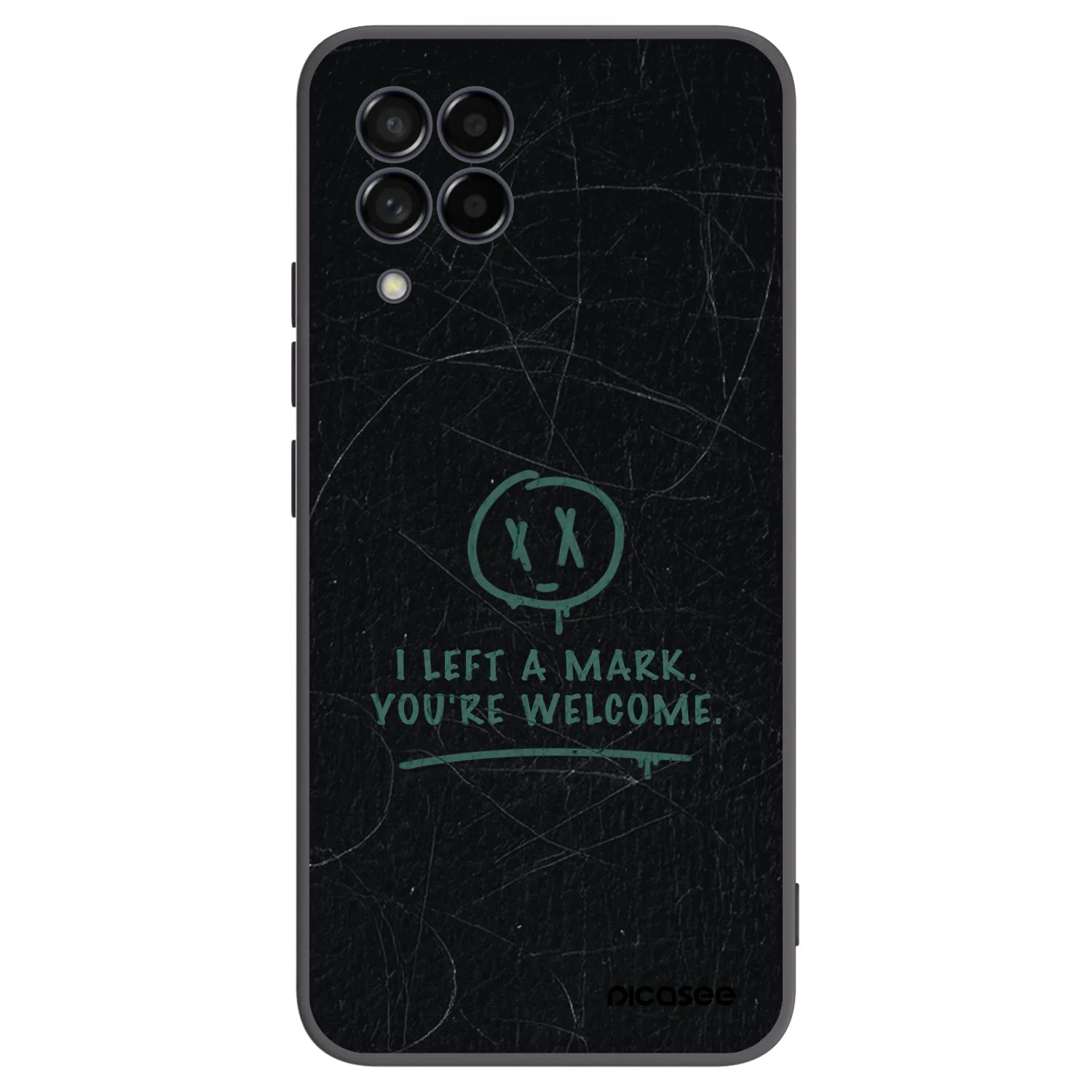 Picasee silikonowe czarne etui na Samsung Galaxy M53 5G - LEFT A MARK